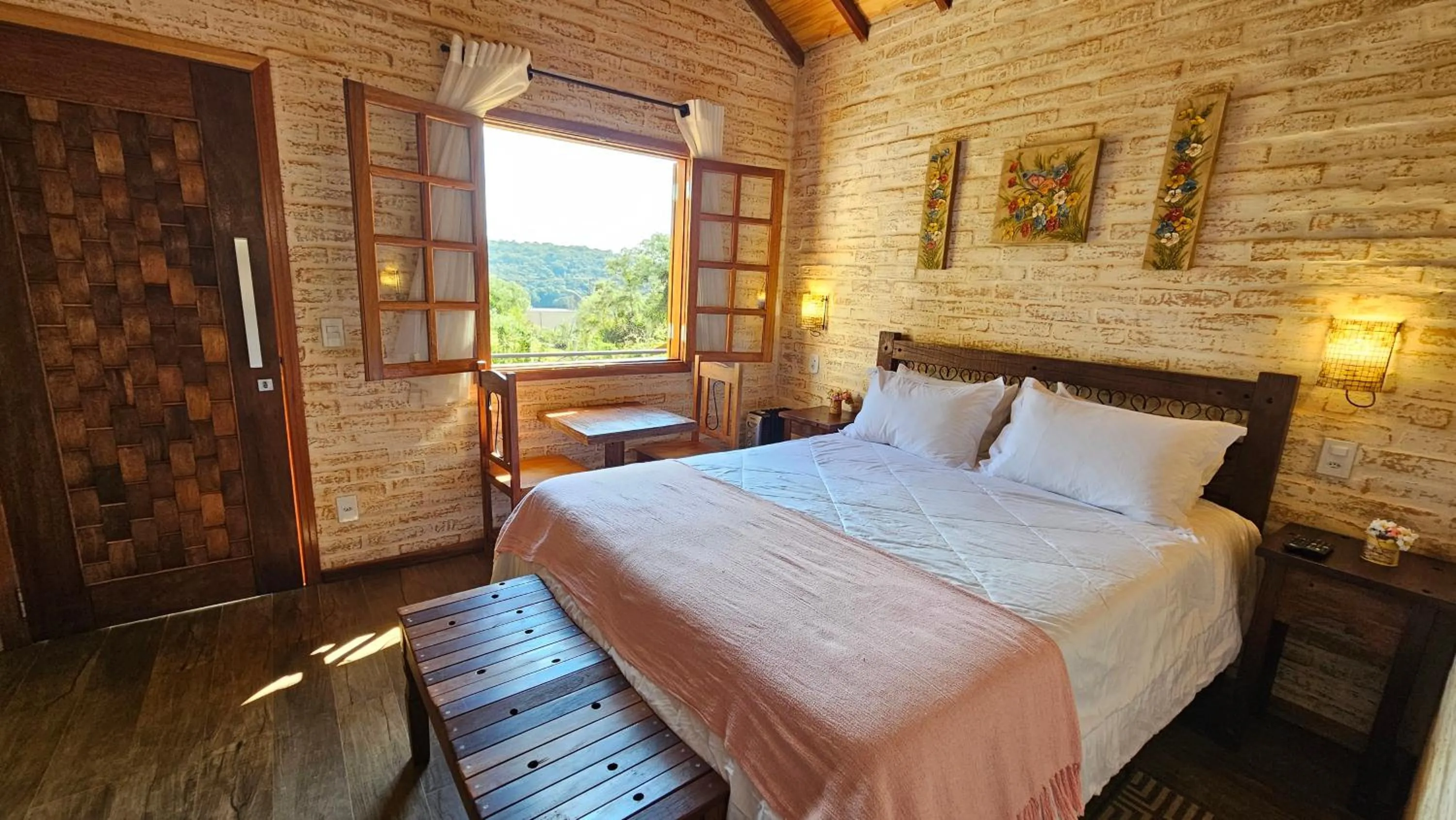 Bed in Chalé Gosto da Roça