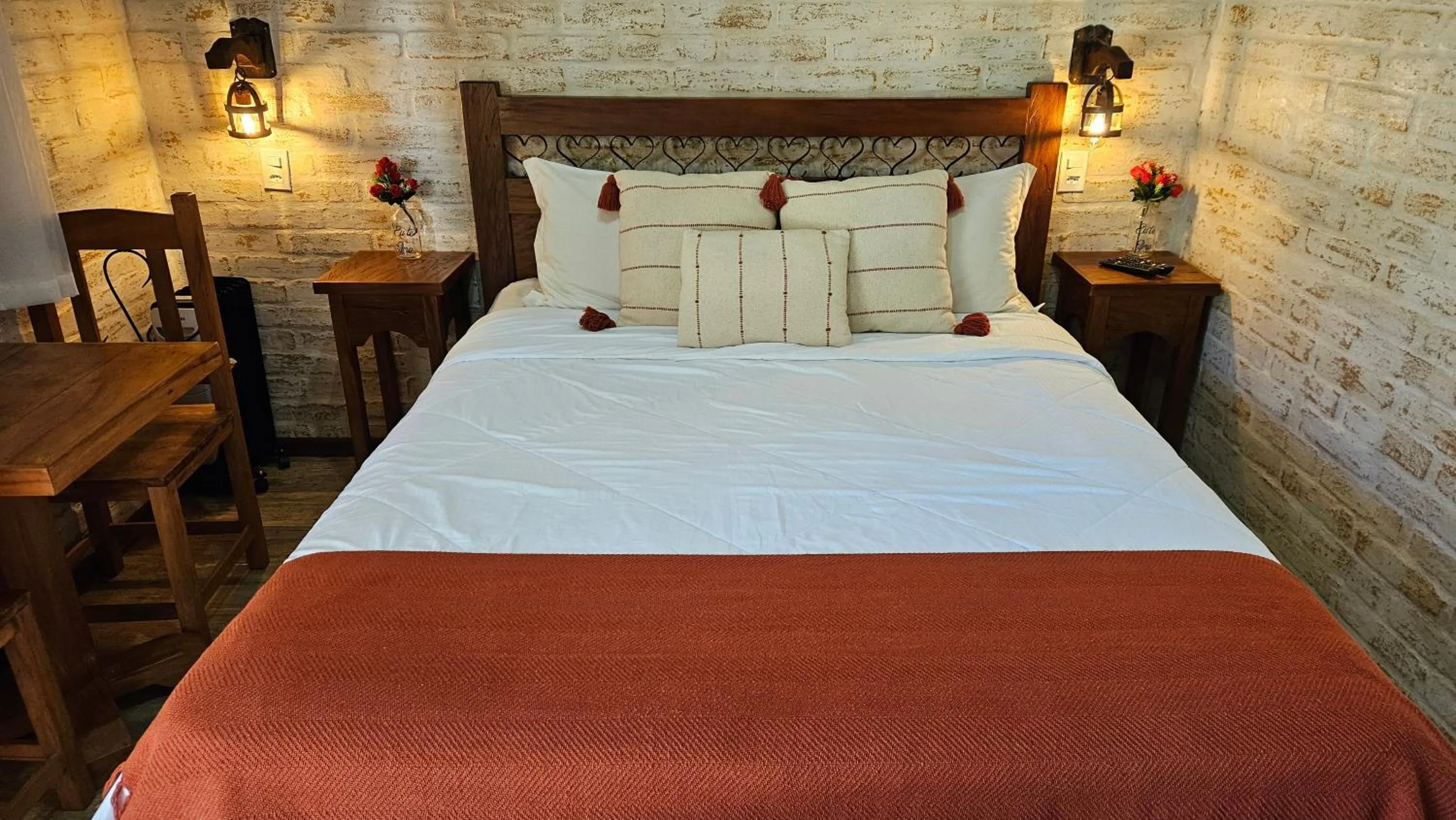 Bed in Chalé Gosto da Roça