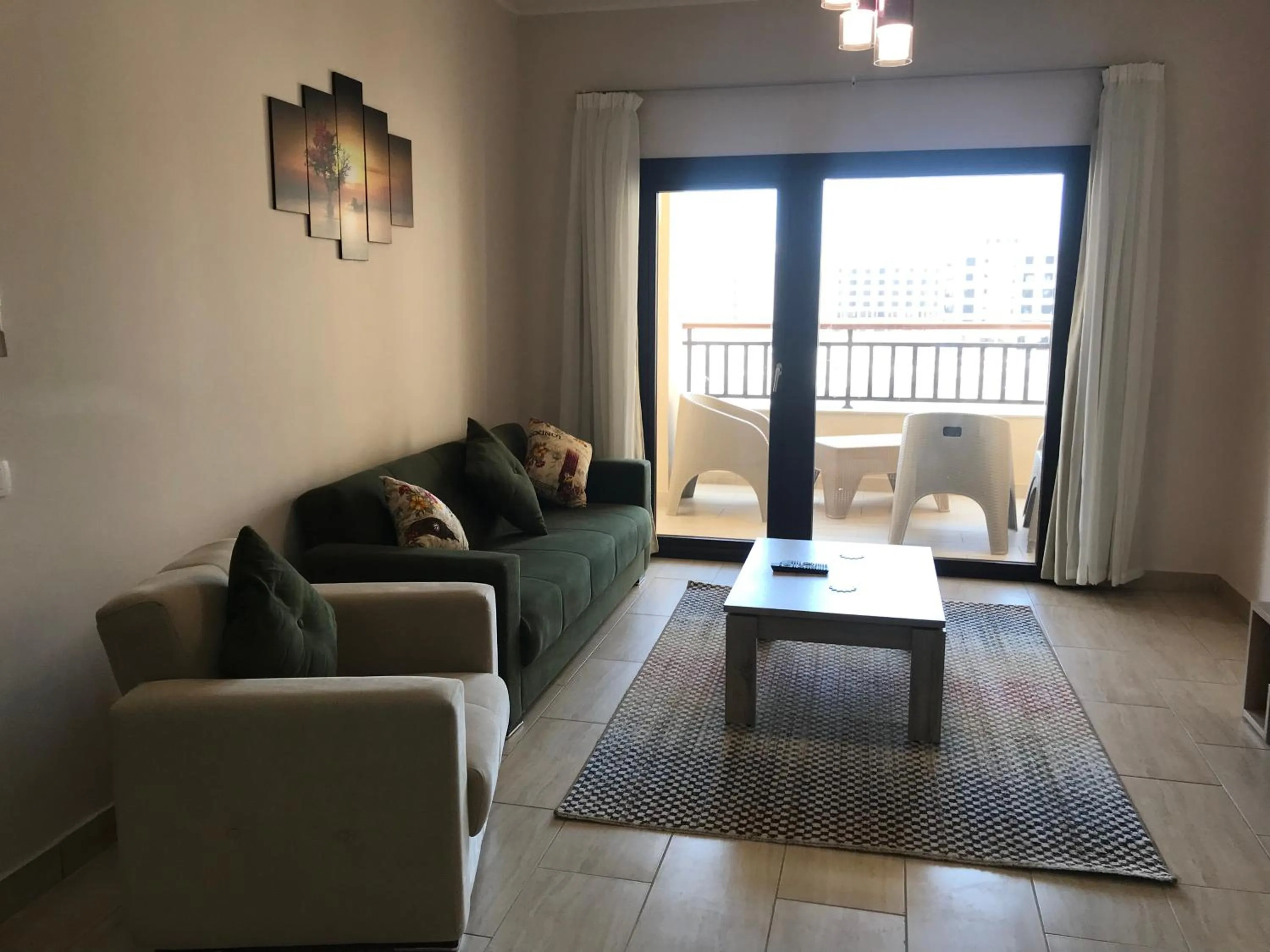 Living room in AlDau Heights Apartments