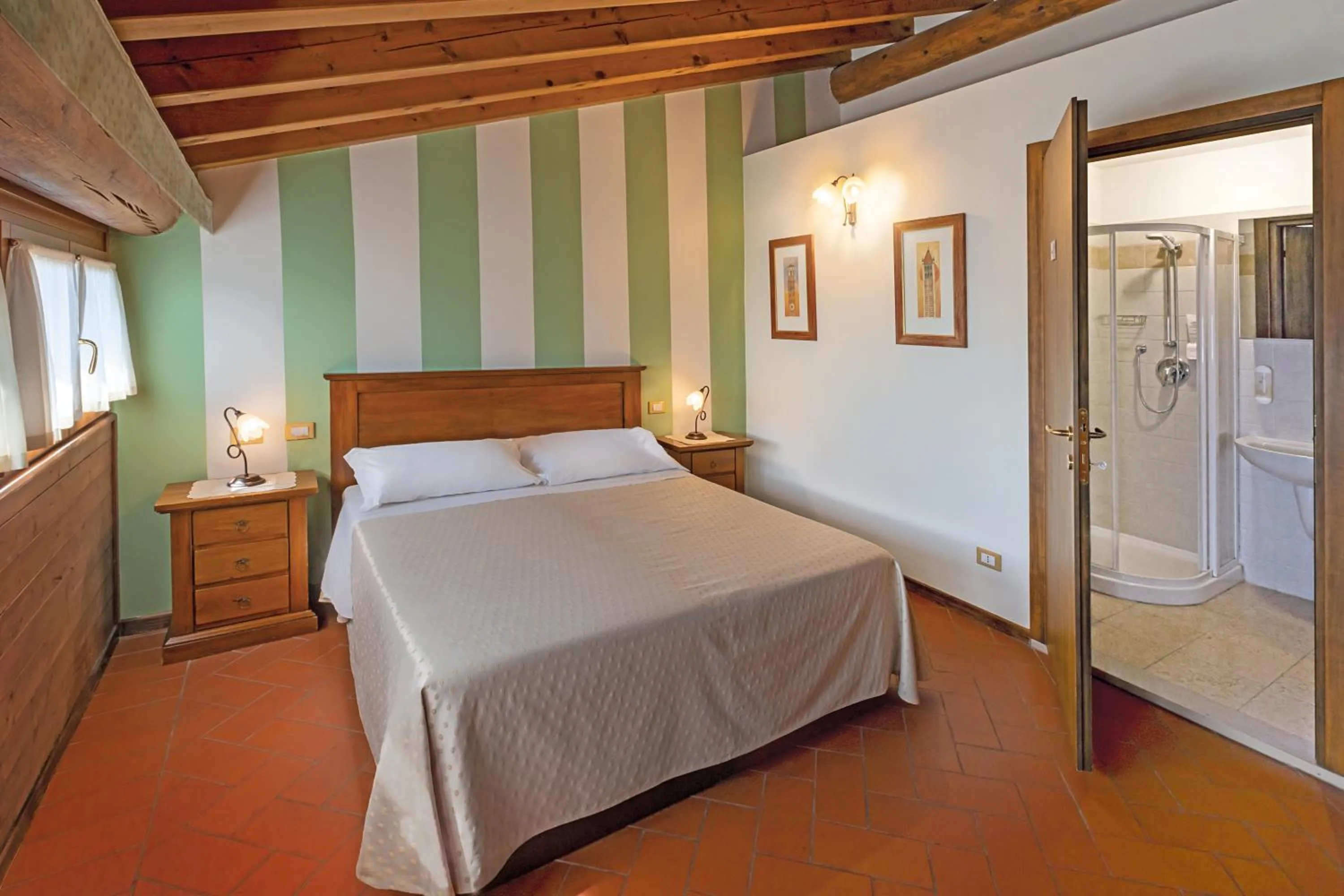 Bedroom, Bed in Agriturismo Casa Rosa
