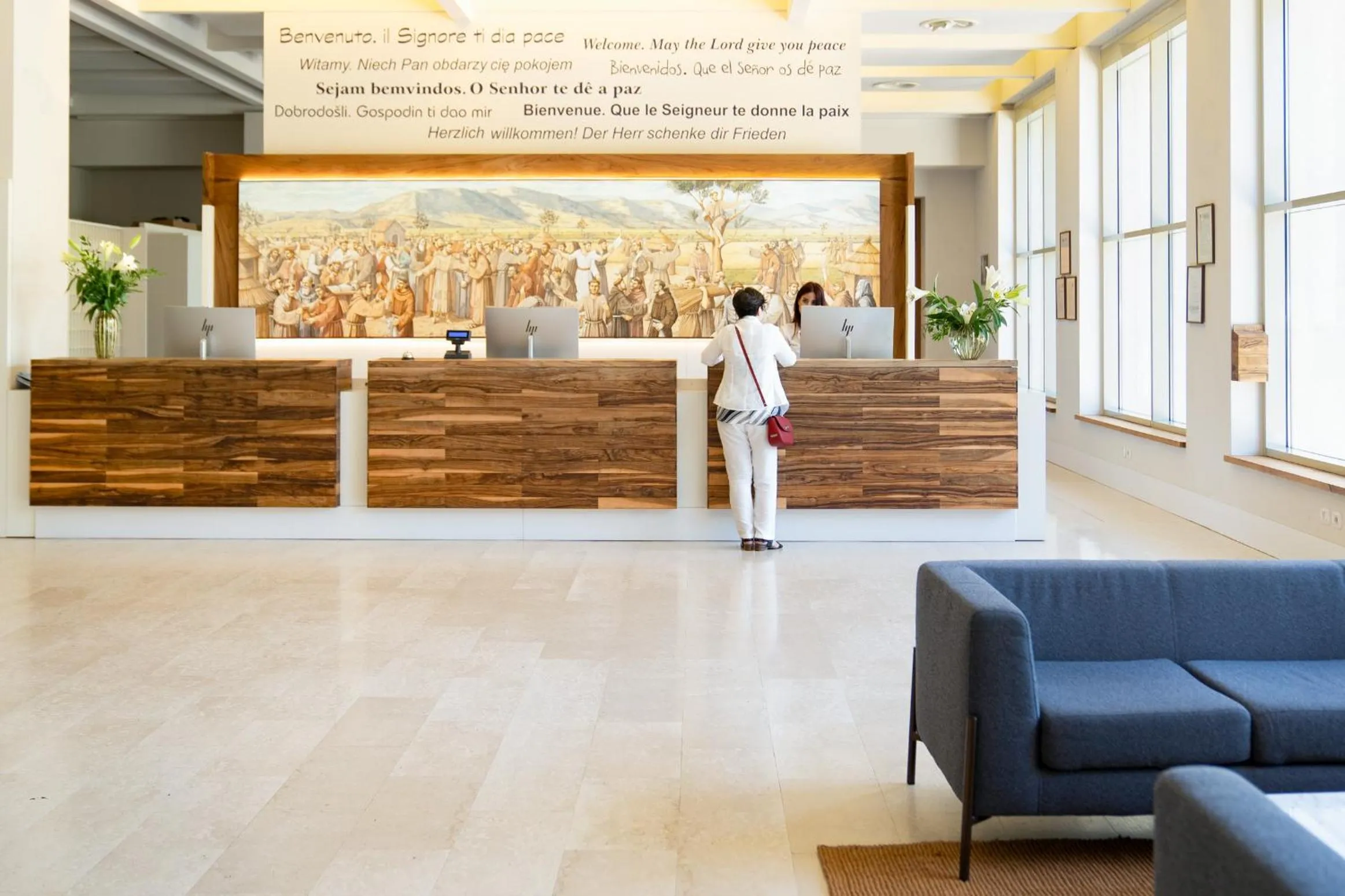 Lobby or reception in Domus Pacis Assisi