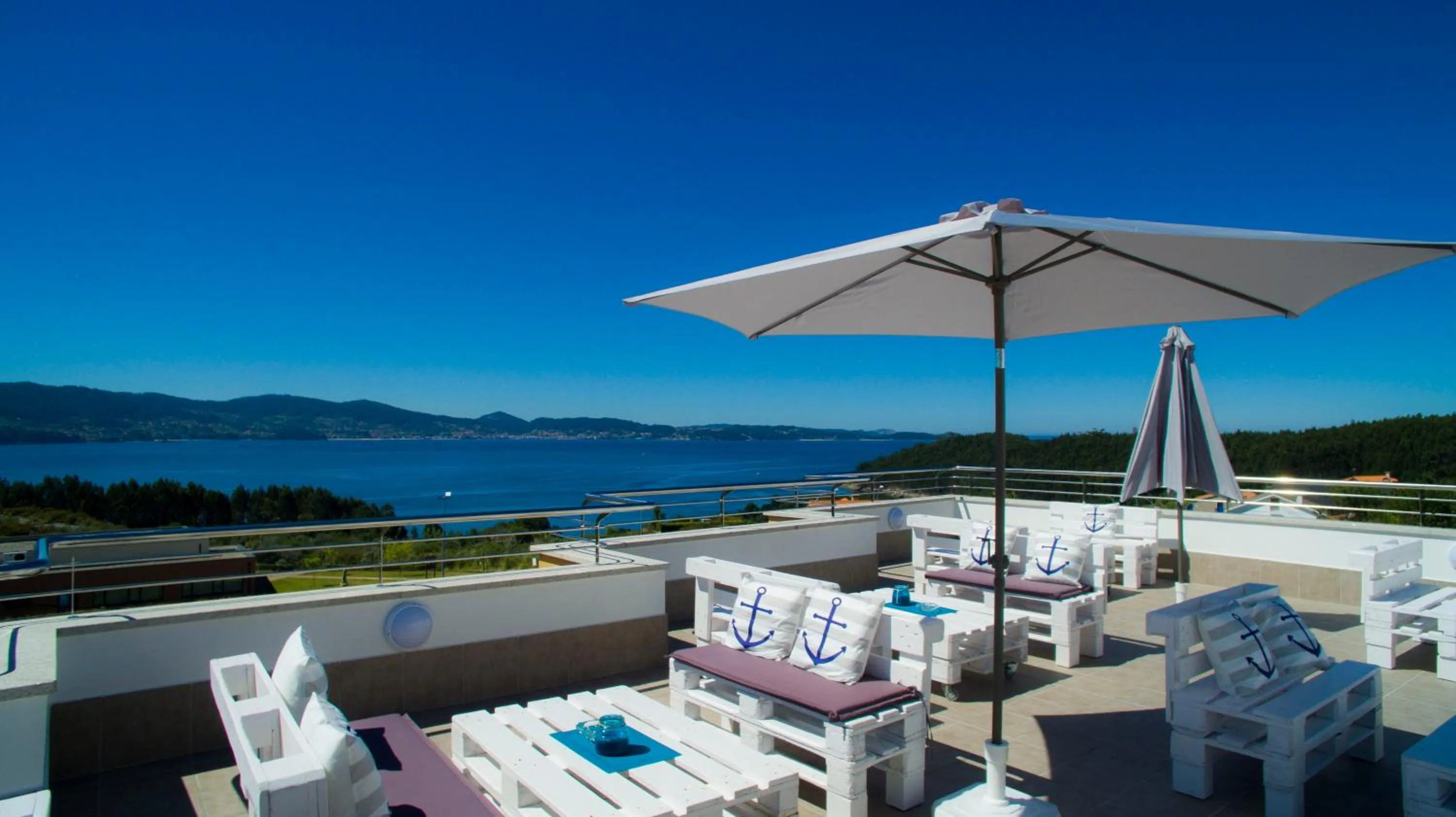 Balcony/Terrace in Hotel Ancora SANXENXO