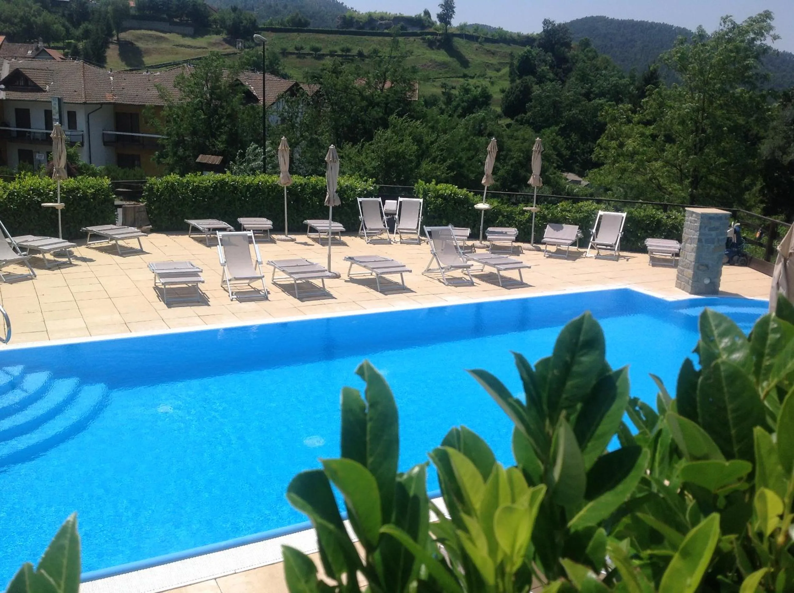 Pool view in Hotel Pian del Sole