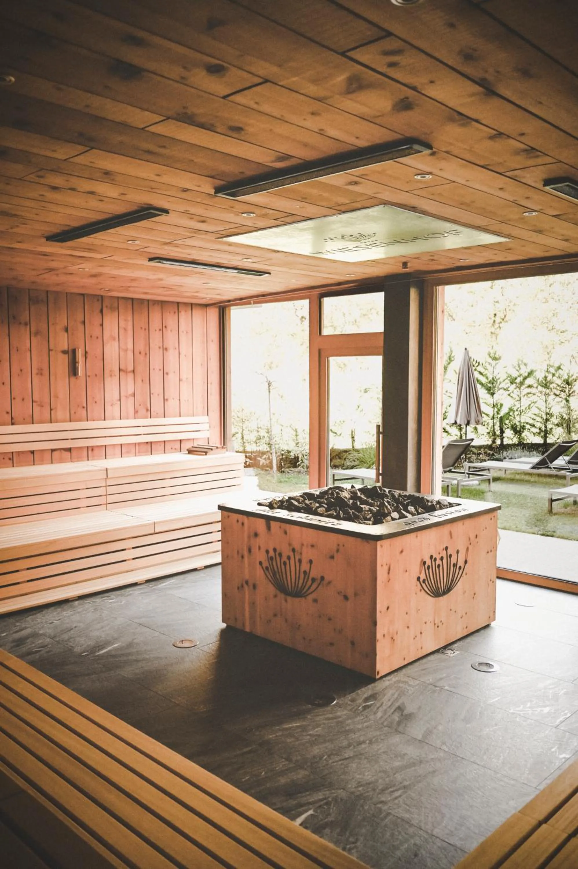 Sauna in Wiesenhof Gardenresort