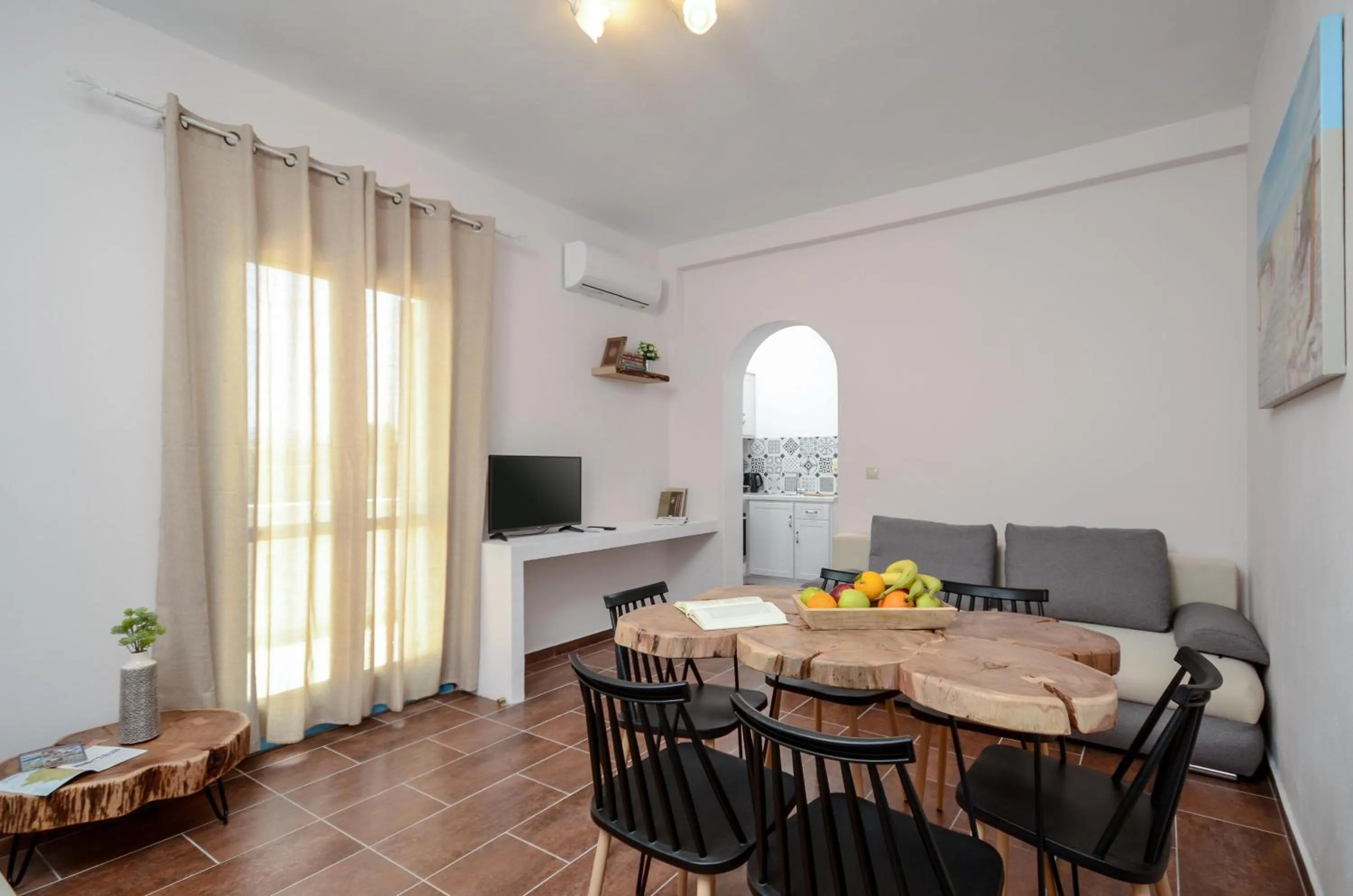 Living room in Asterias Studios