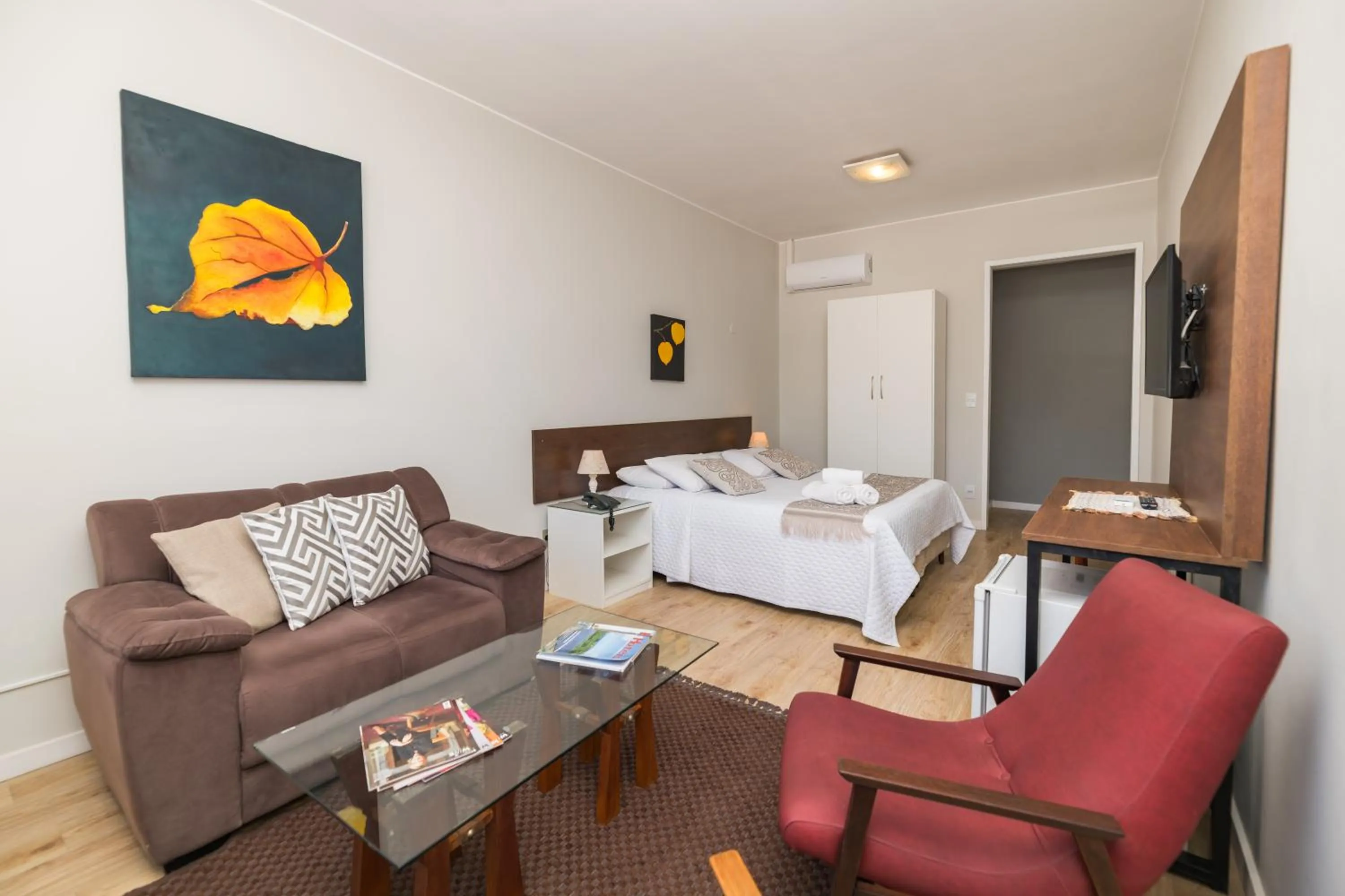 air conditioner, Bed in Hotel Fabris