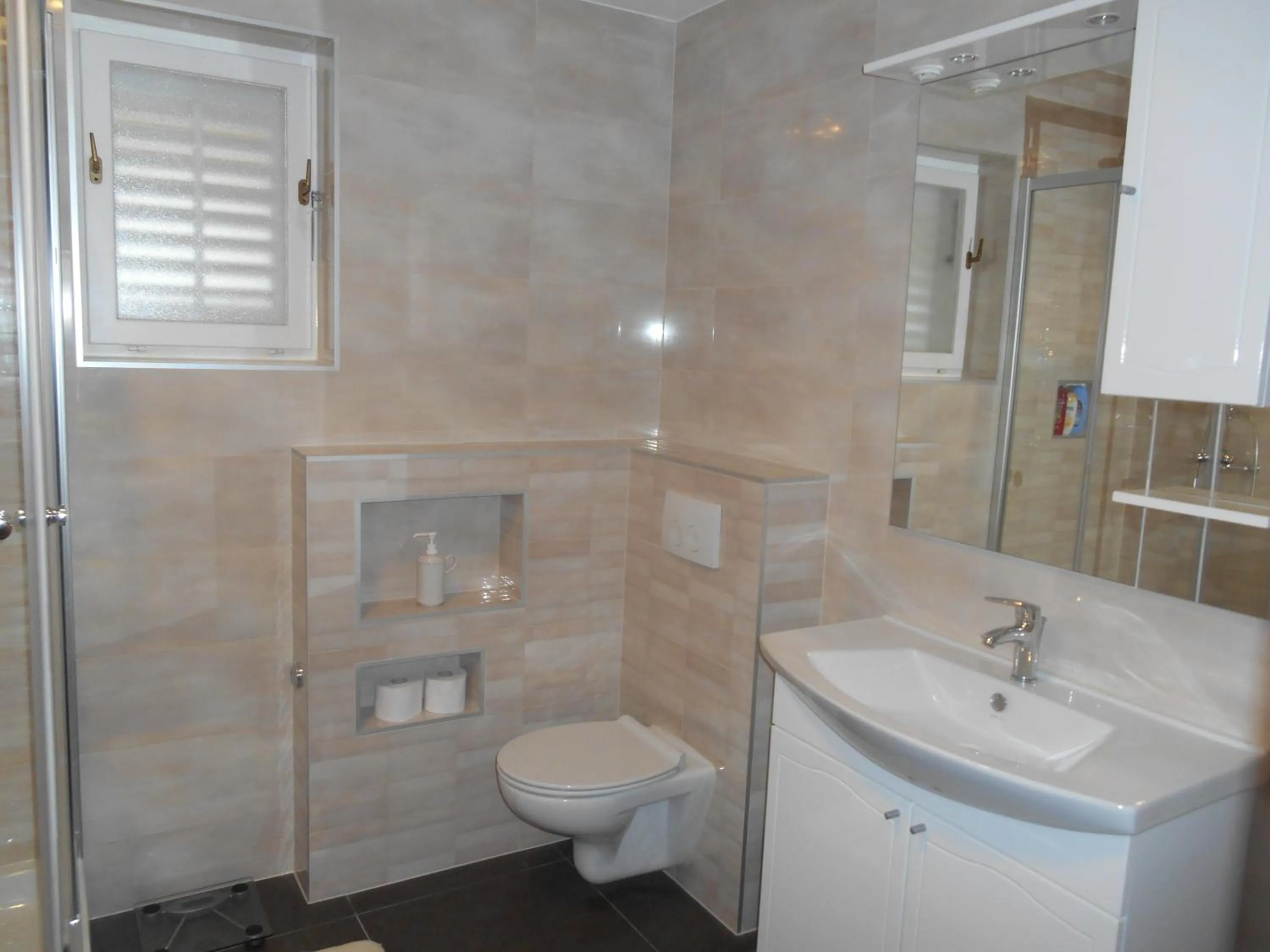 Shower in Apartments Brešan