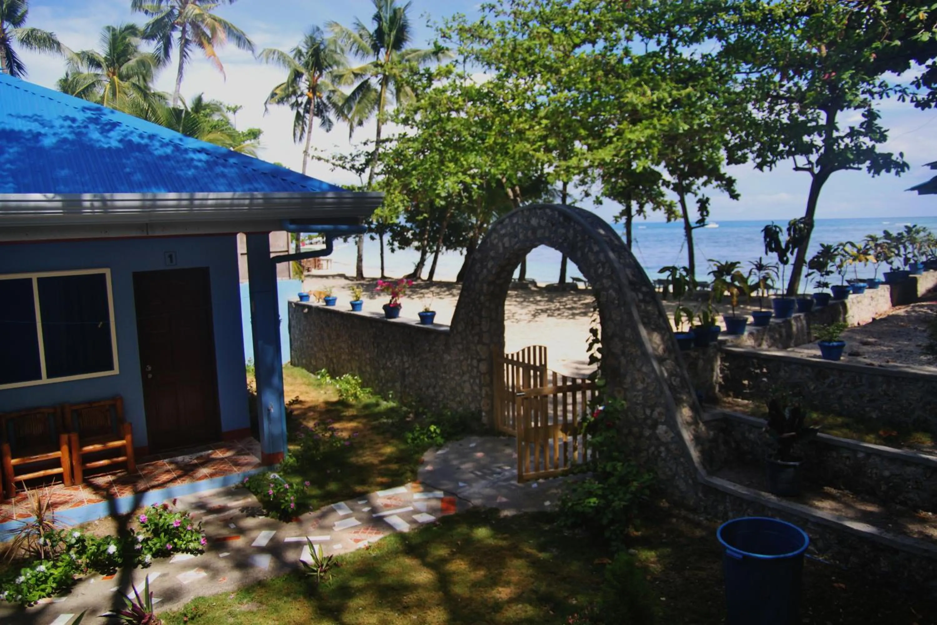 Patio in Blue Corals Beach Resort