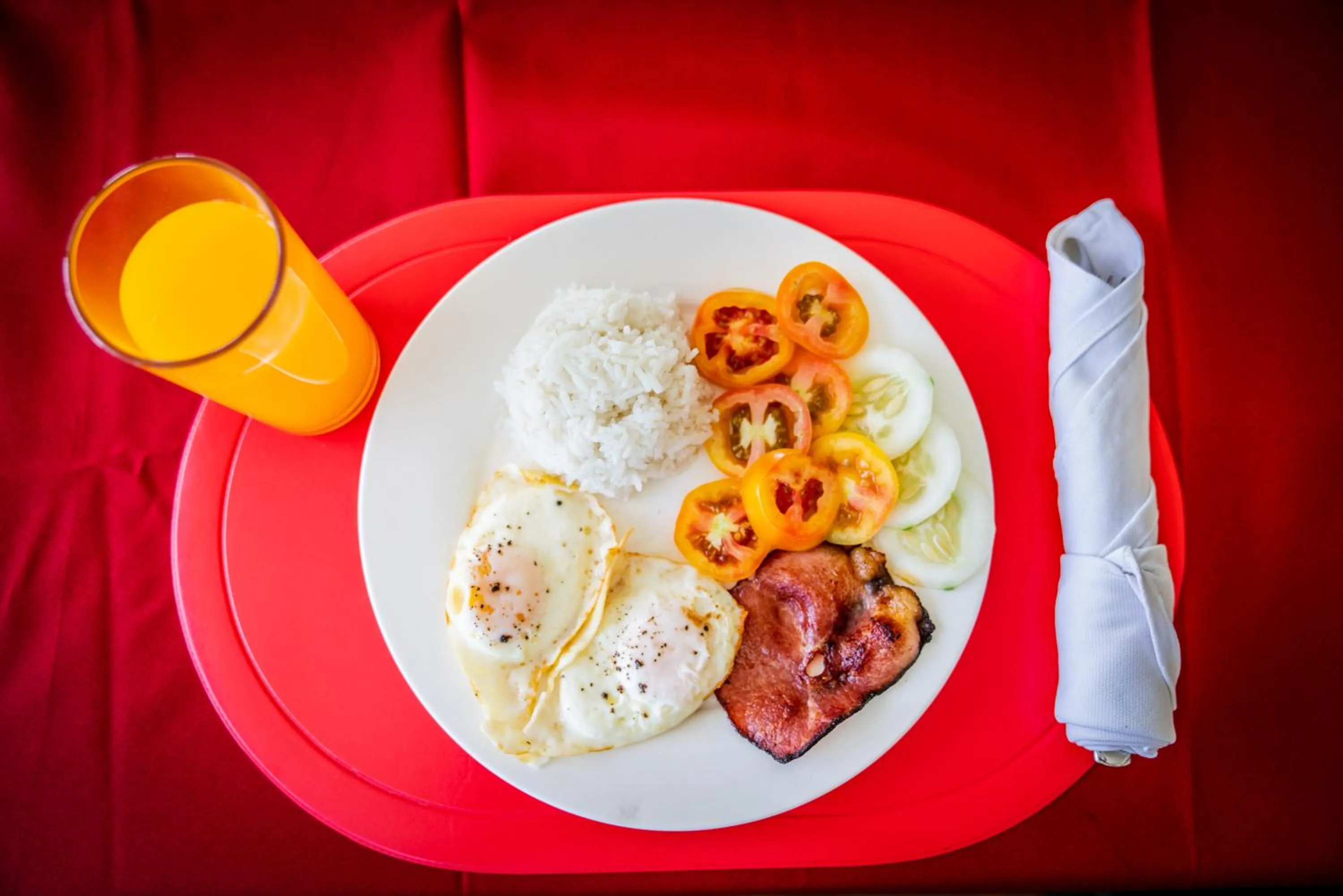 Breakfast in Blue Corals Beach Resort
