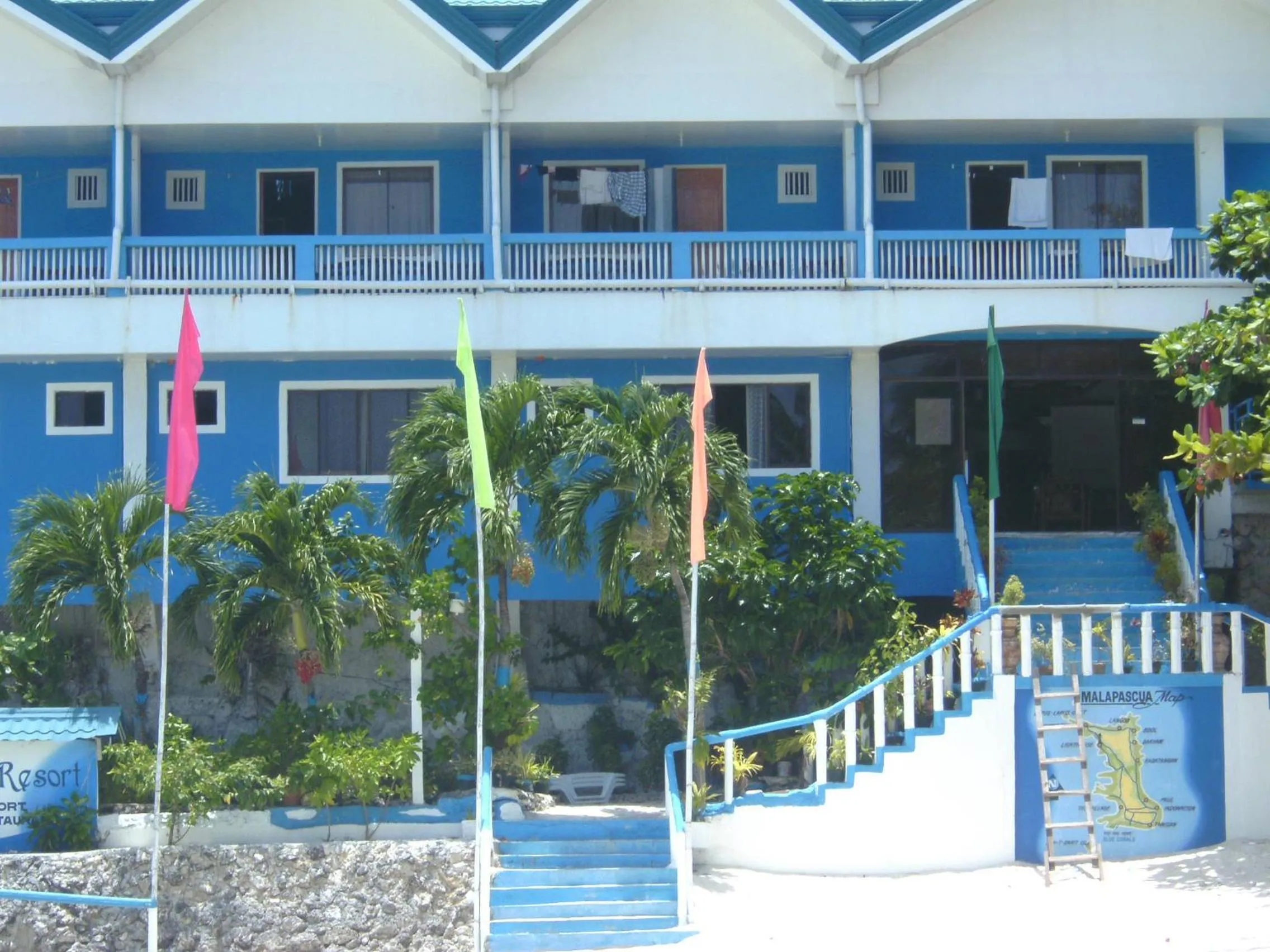 Facade/entrance in Blue Corals Beach Resort