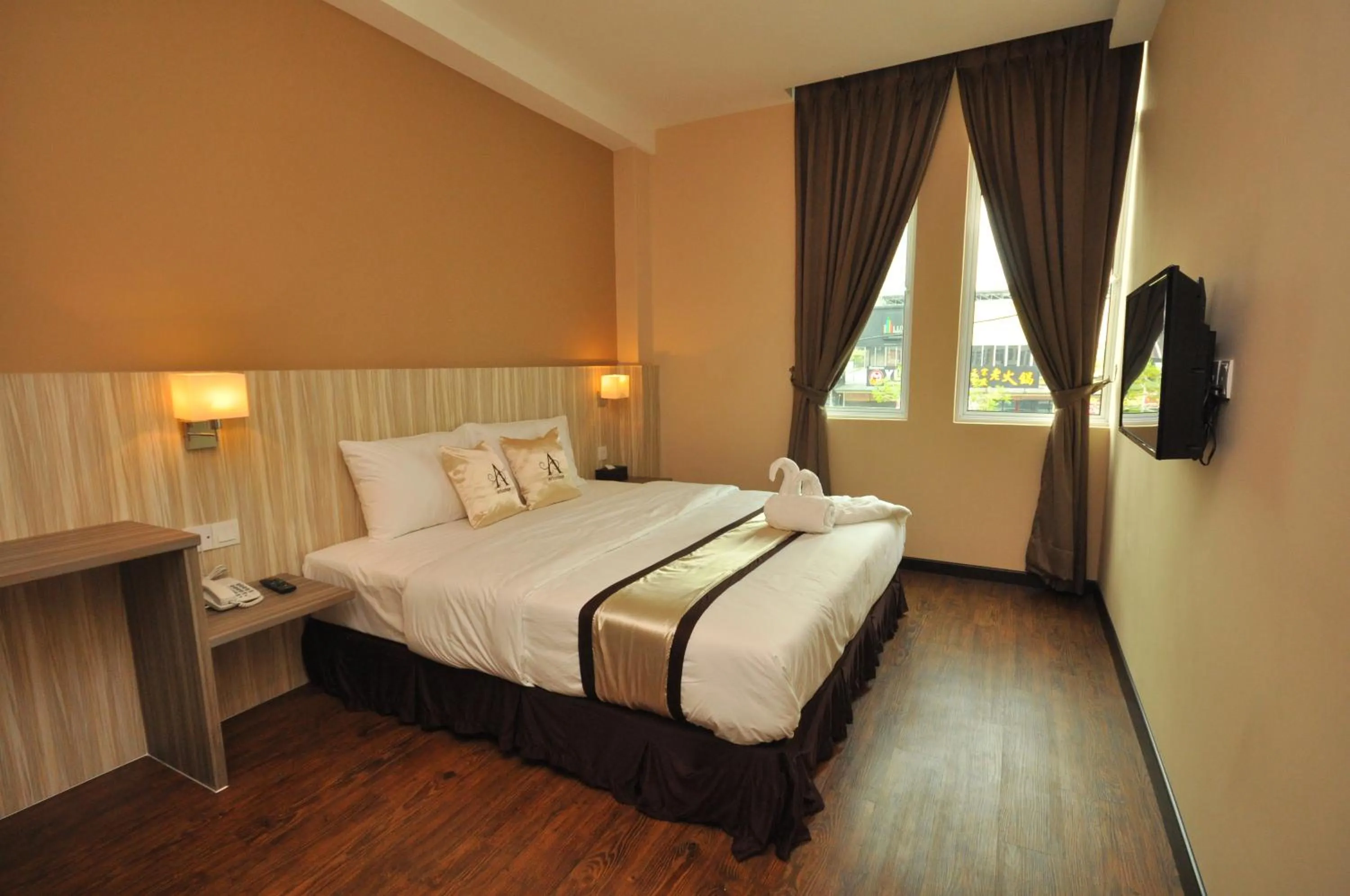 Bed in Art Cottage Hotel