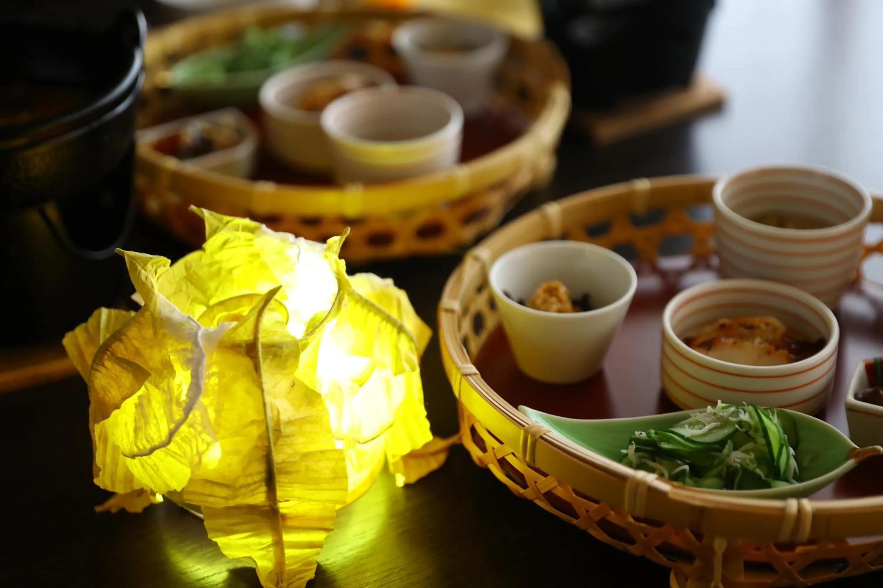 Asian breakfast in Kamei no Yu