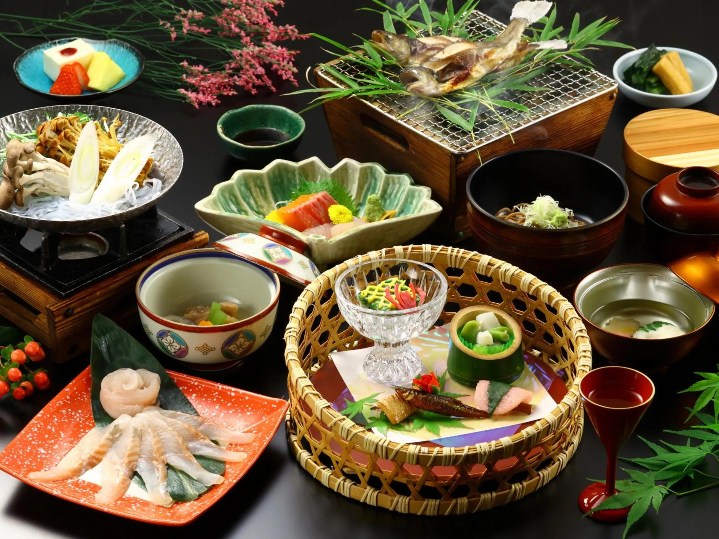 Dinner in Kamei no Yu