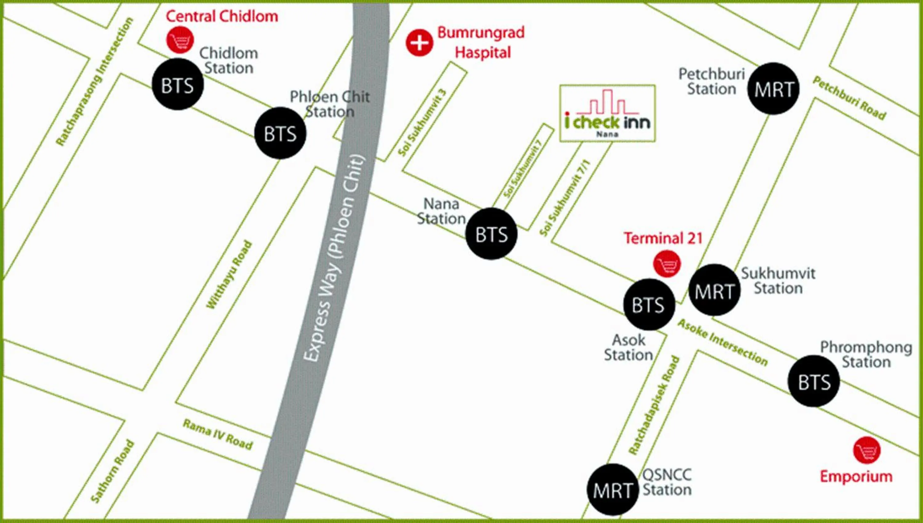 Facade/entrance in iCheck inn Nana by Aspira