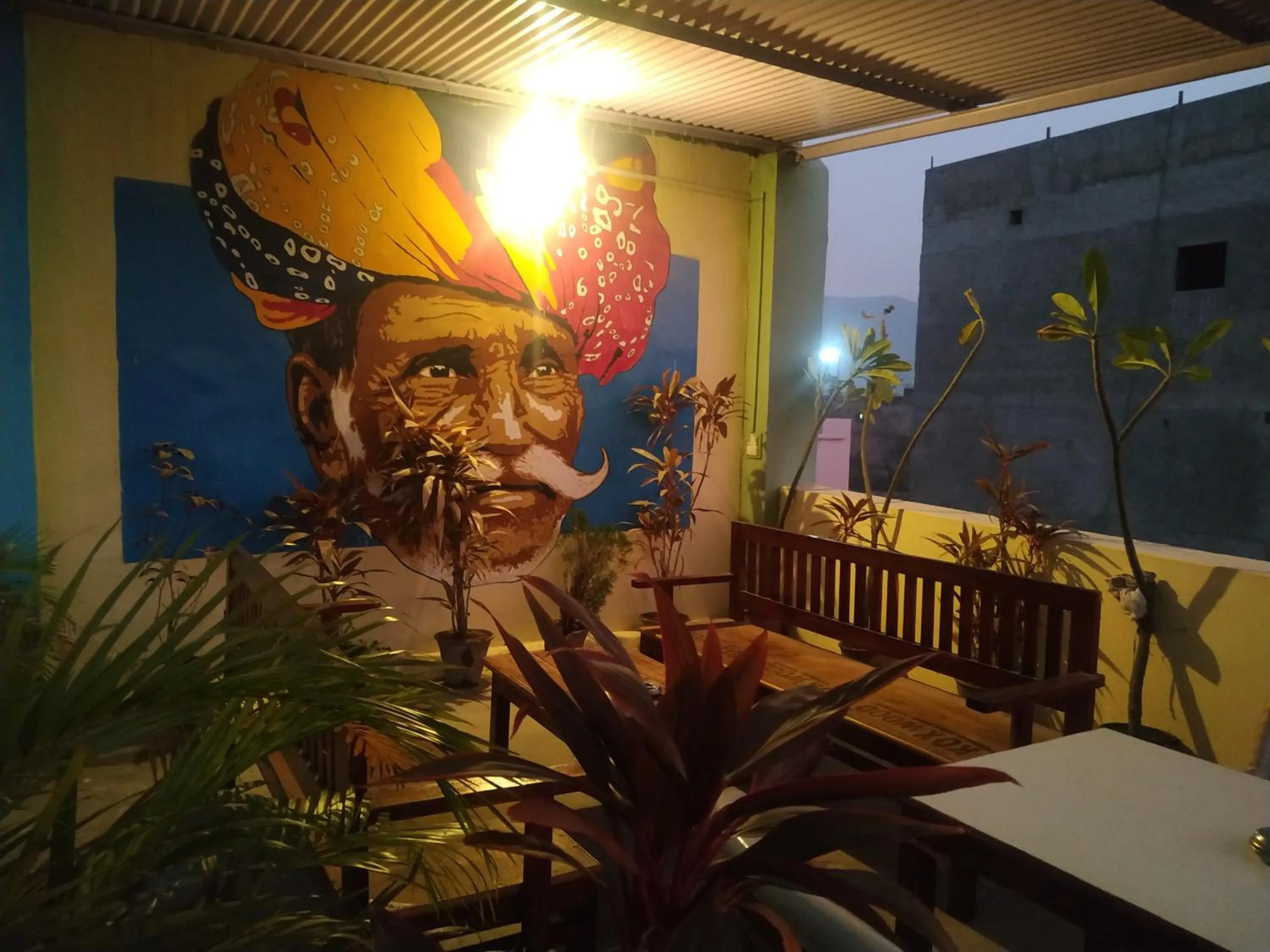 Dining area in Keshav Palace