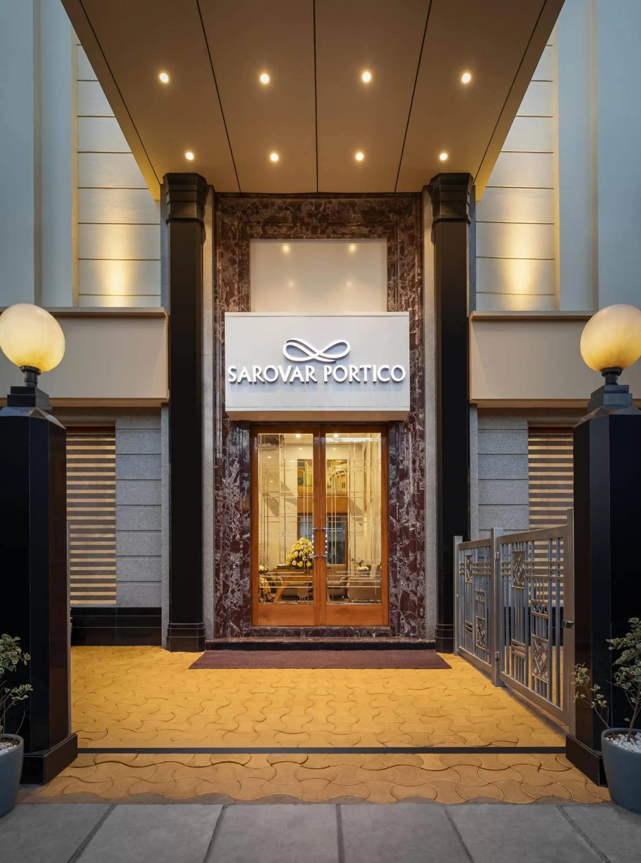 Facade/entrance in Sarovar Portico Kalupur Ahmedabad