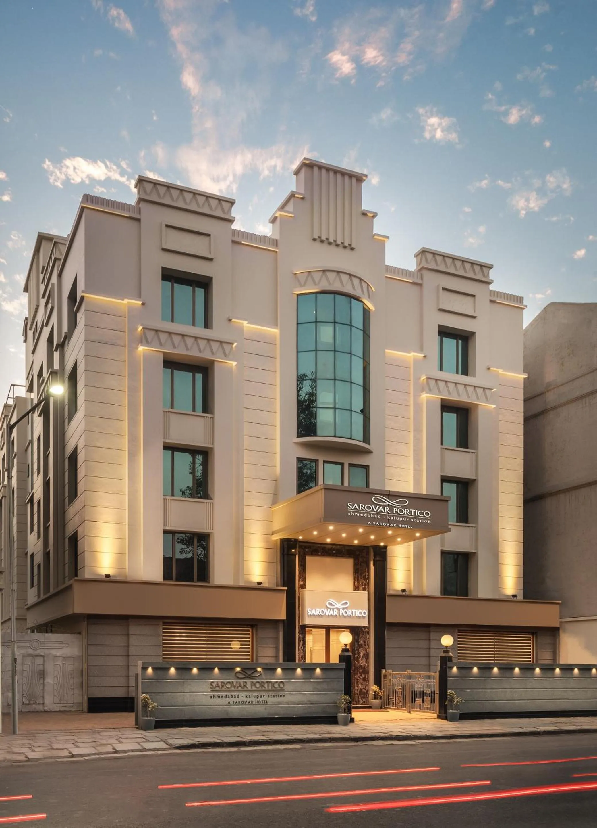 Facade/entrance in Sarovar Portico Kalupur Ahmedabad