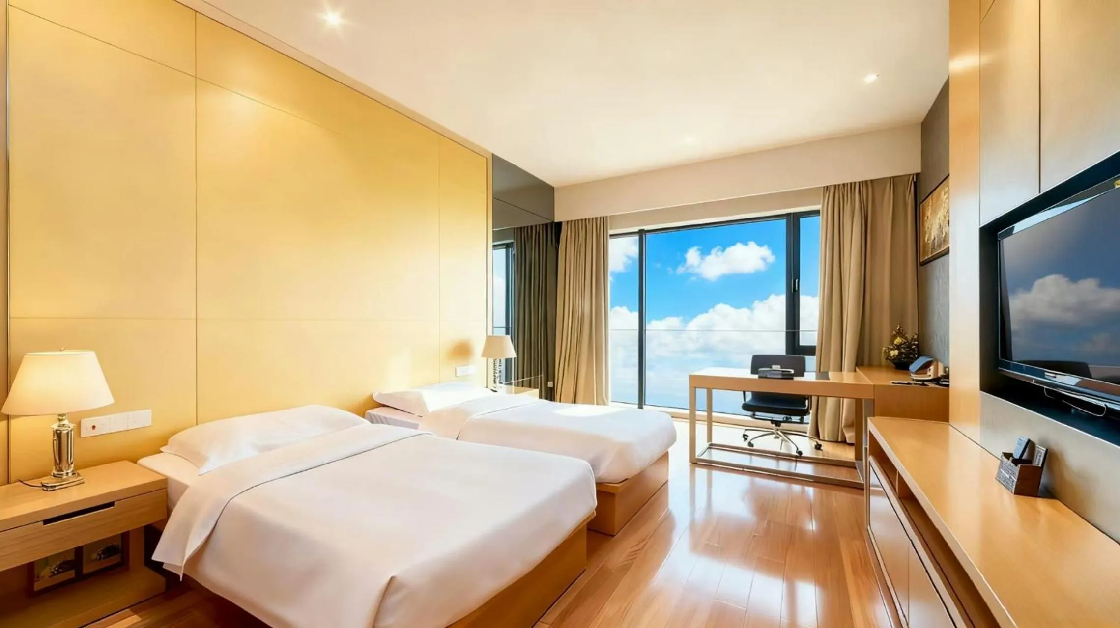 Property building, Bed in HeeFun Apartment GZ -Poly World Trading Center-walking distance to Canton Fair