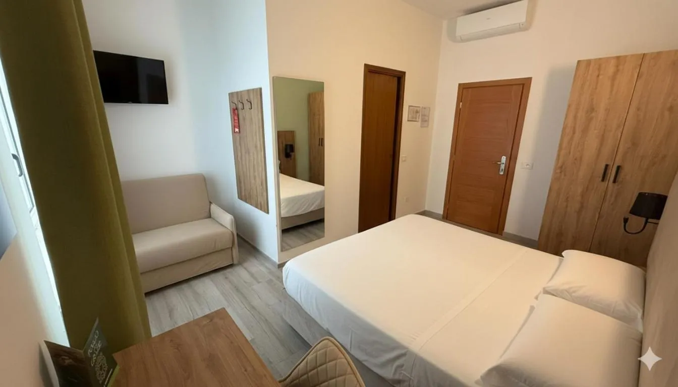 Bedroom, Bed in Hotel Bel Sito Peschiera