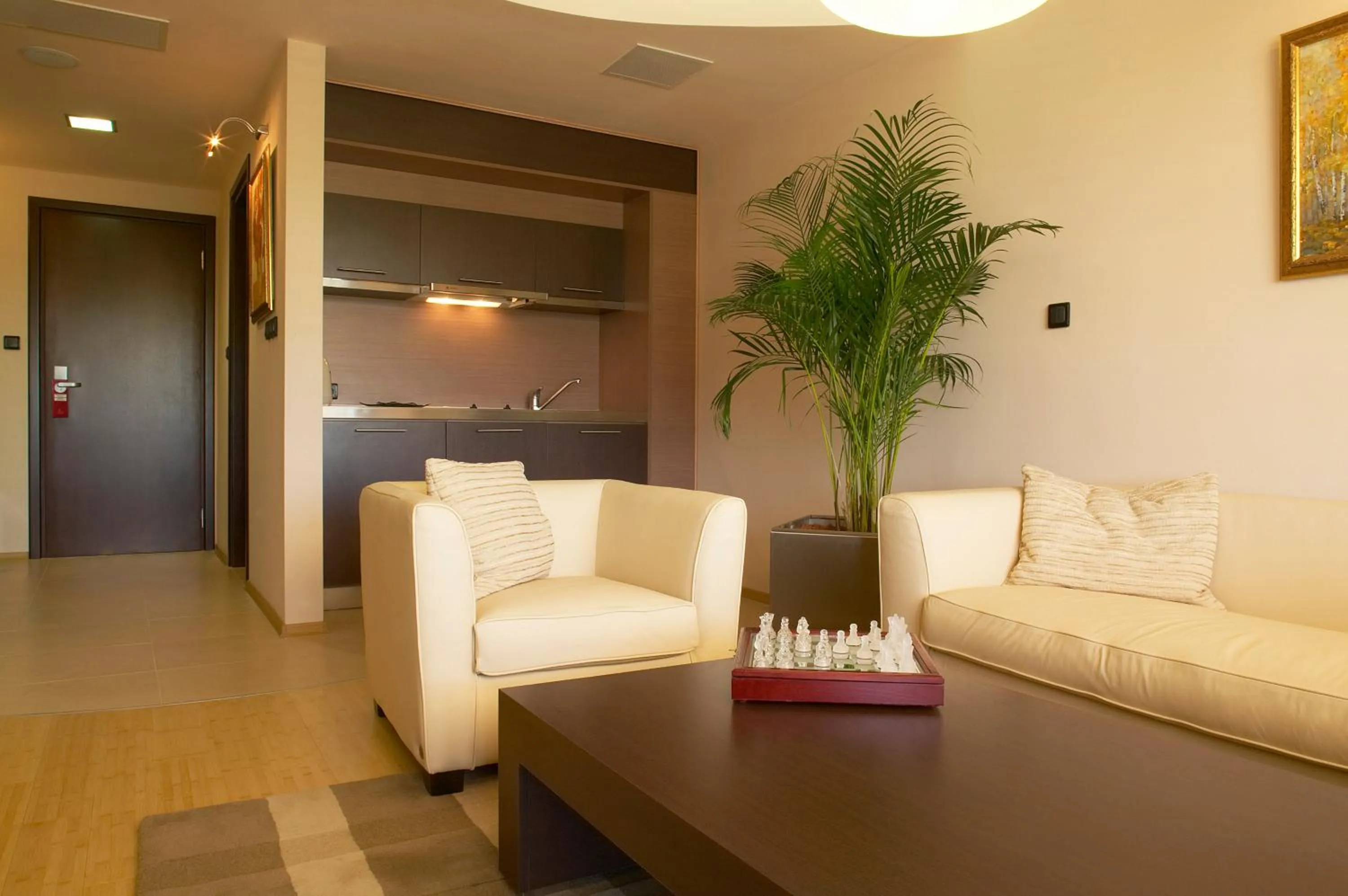 Kitchen or kitchenette in Park Hotel Green Europe