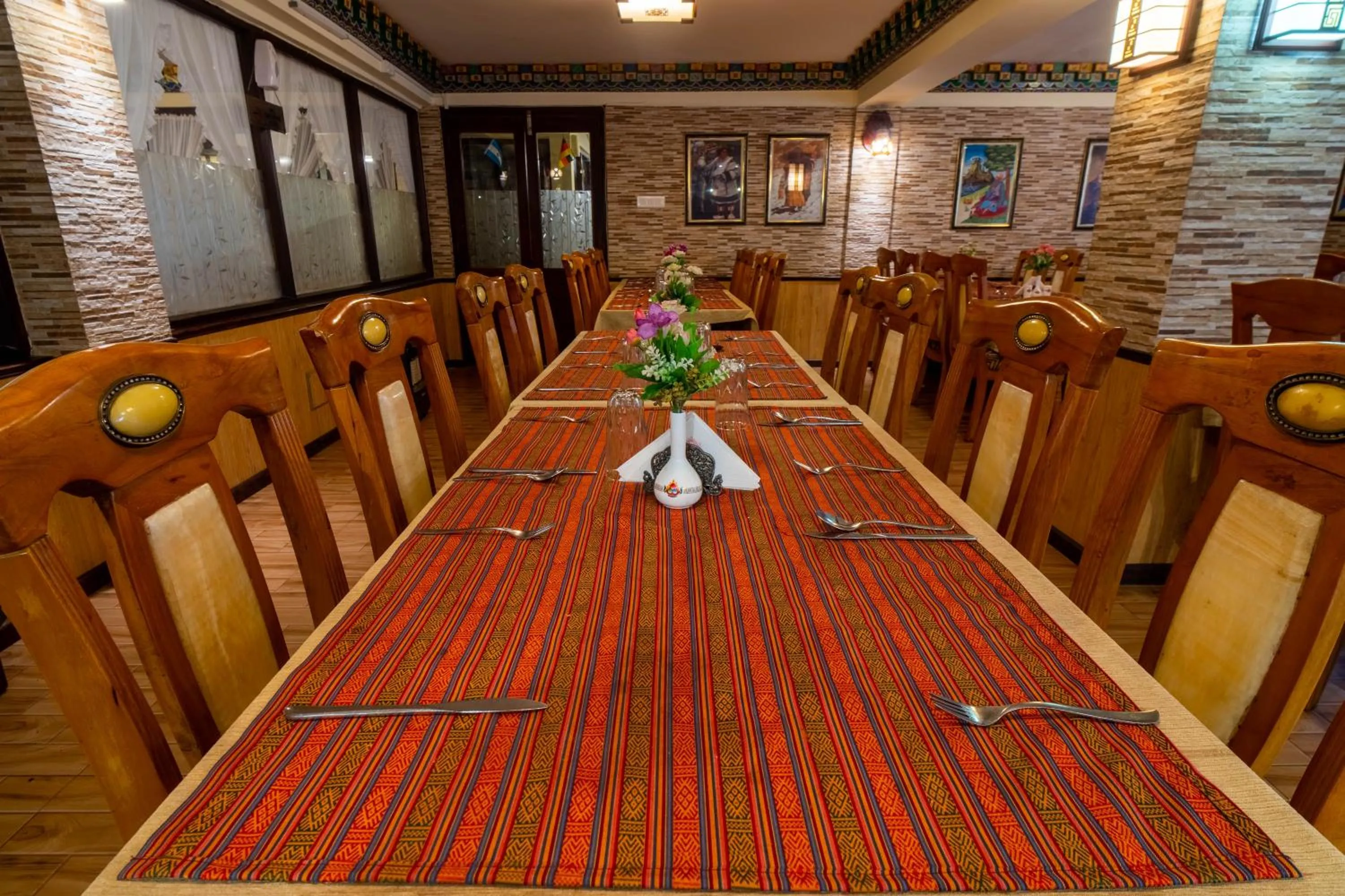 Dining area in Little Tibet Resort Mall Road