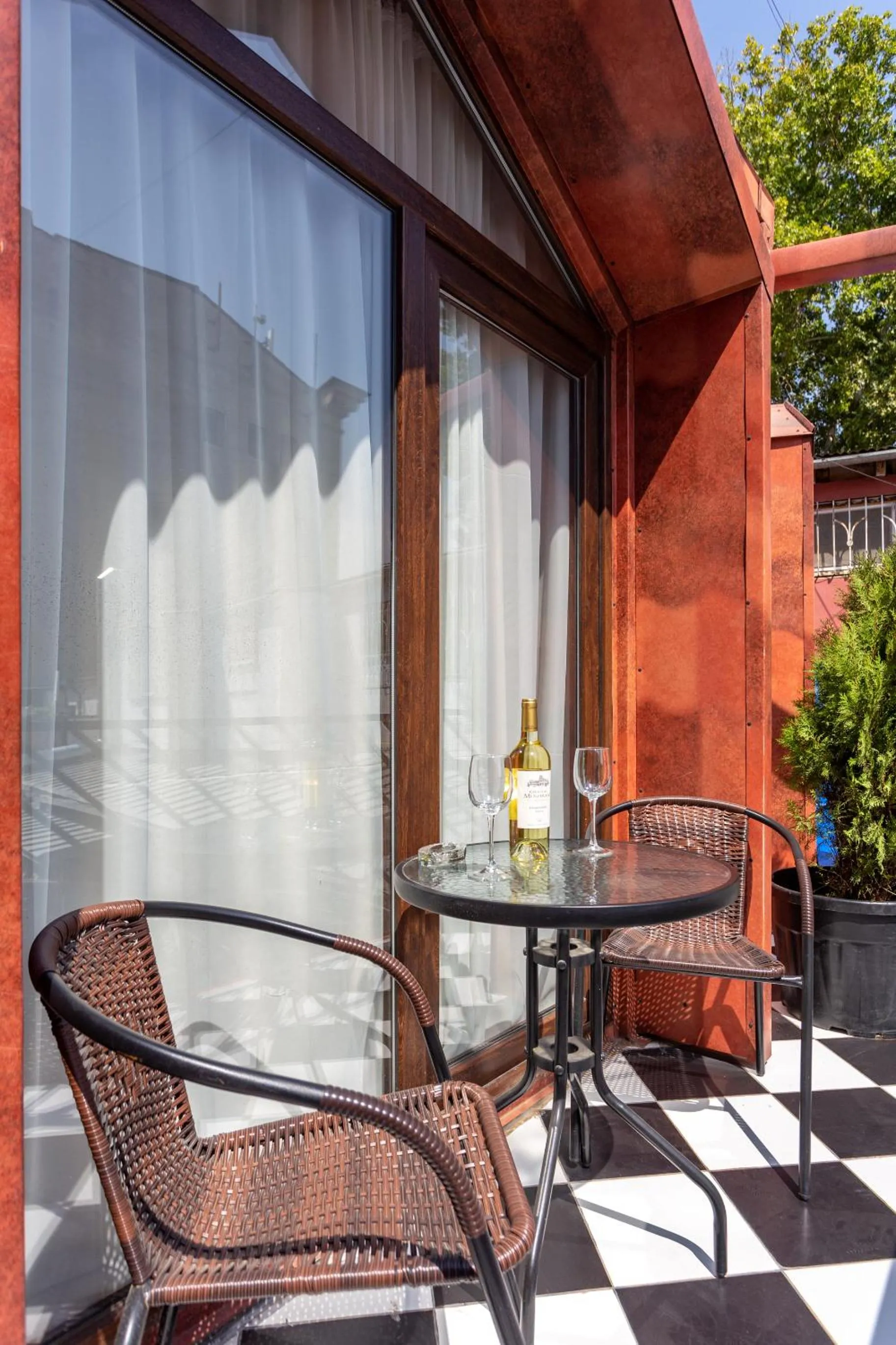 Balcony/Terrace in Shota Rustaveli Aparthotel