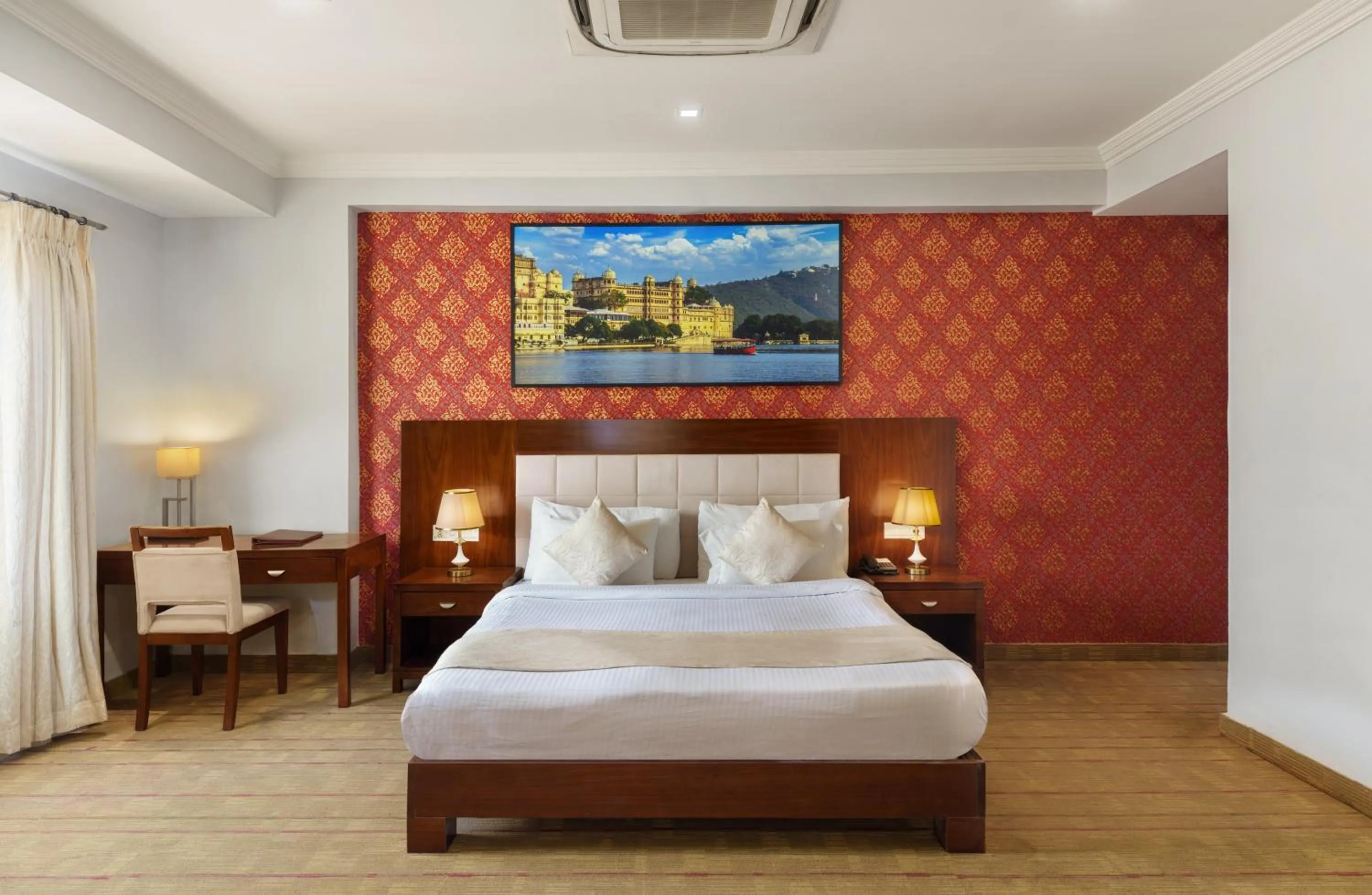 Bedroom, Bed in Mystical Valley View Resort and Spa, Udaipur