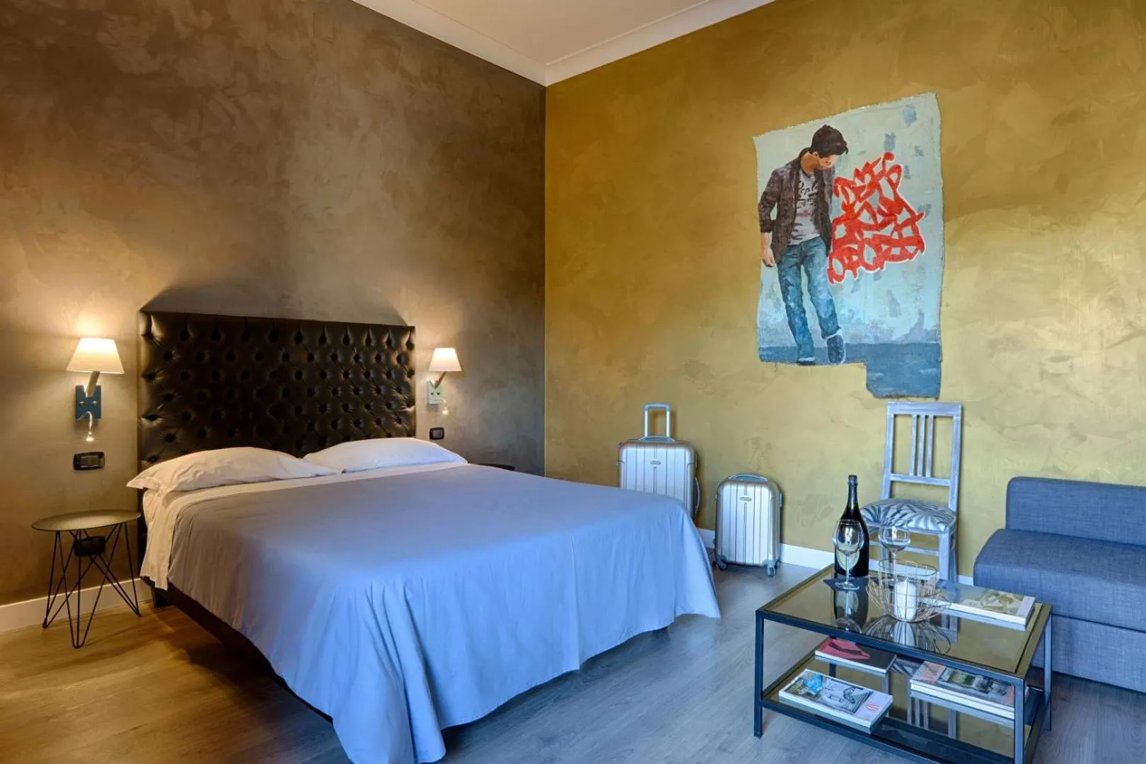 Bed in Casa Pacifico Pompei