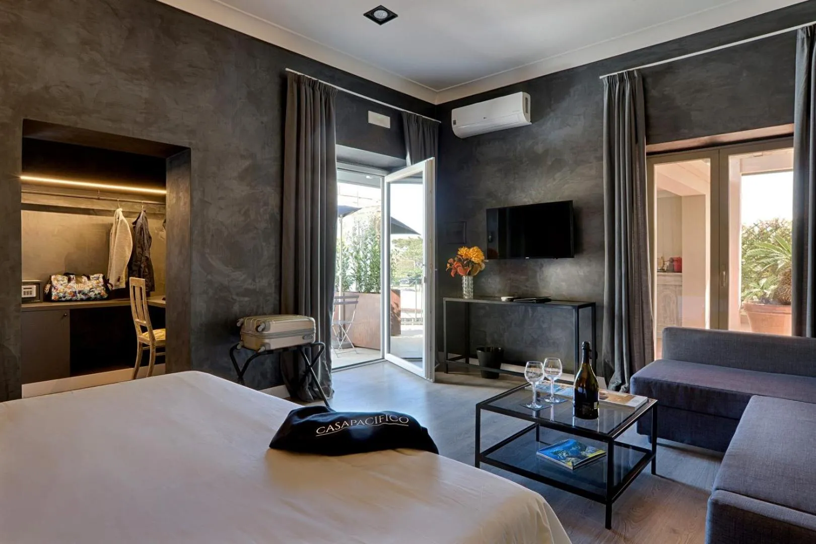 Bed in Casa Pacifico Pompei