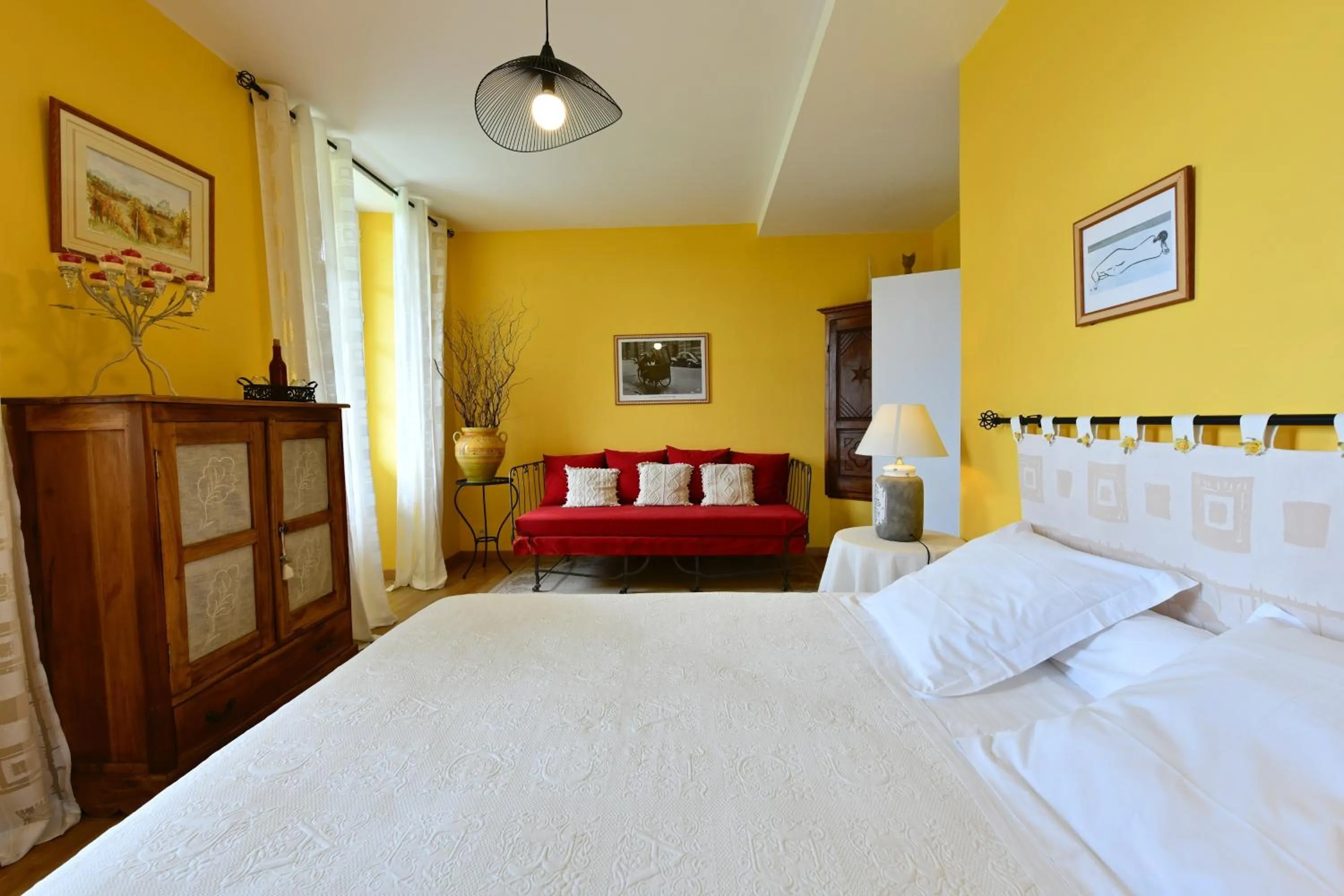 Bed in Maison d'Hôtes Canterou