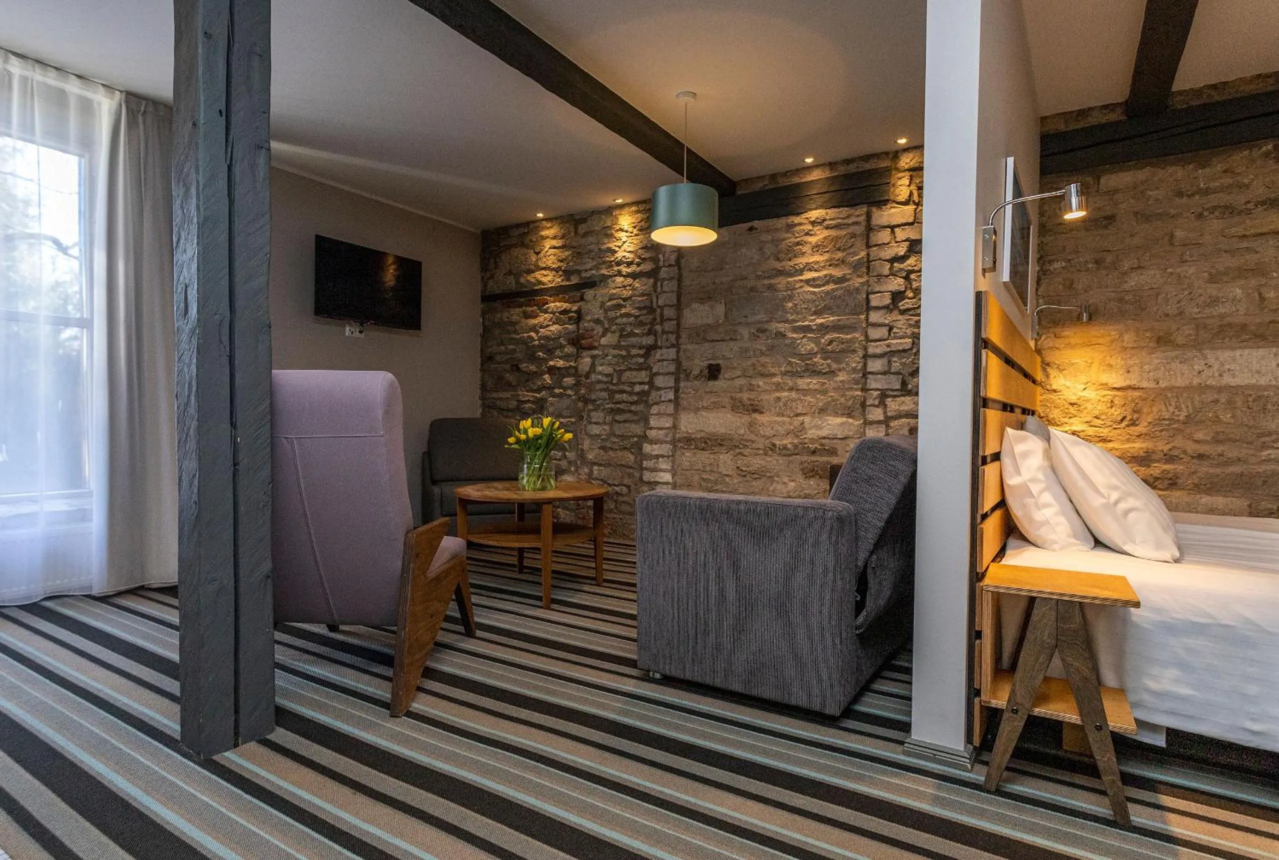 Living room, Bed in Johan Design & SPA Hotel