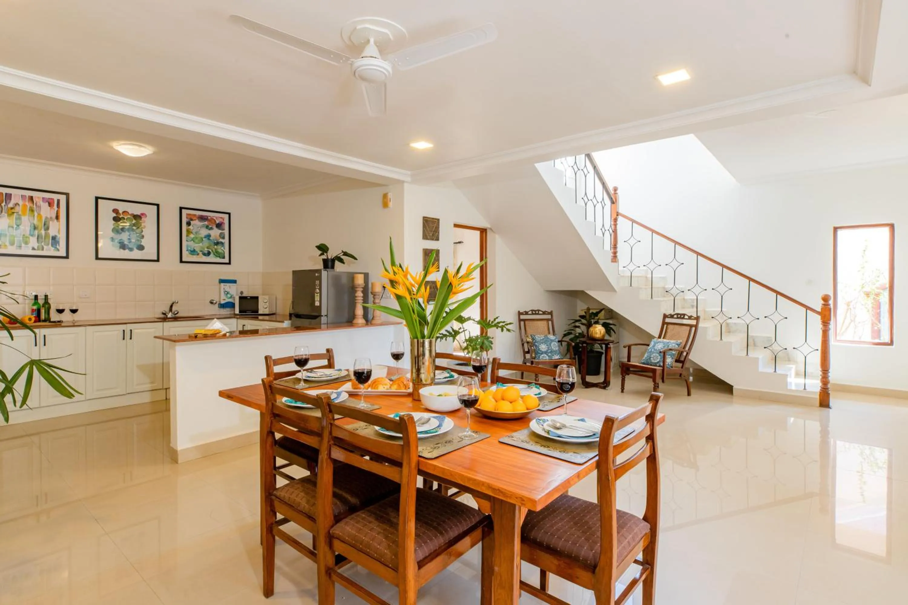 Kitchen or kitchenette in Aguada Anchorage - The Villa Resort, Candolim