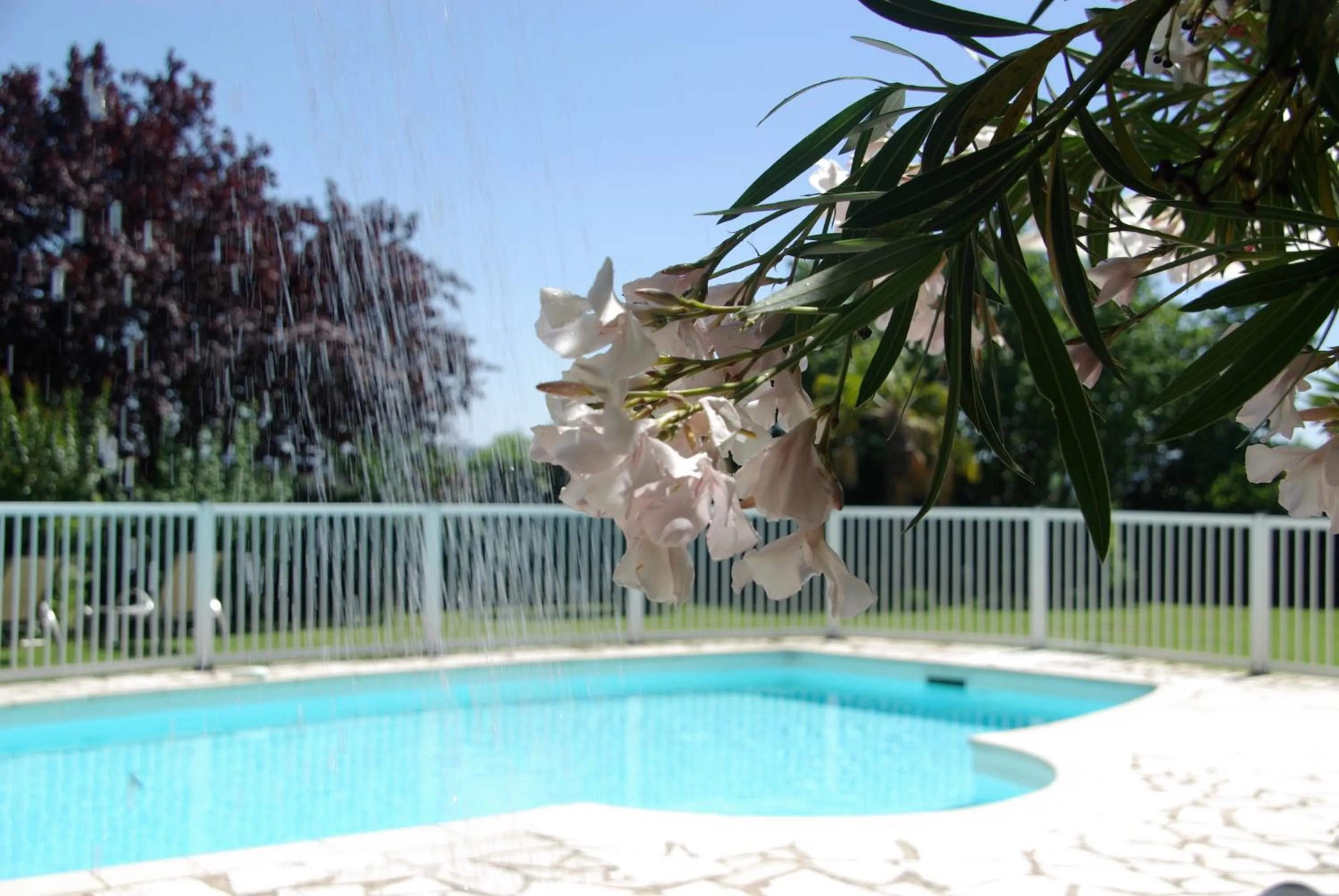 Swimming pool in Logis Hôtel La Bastide des Monges