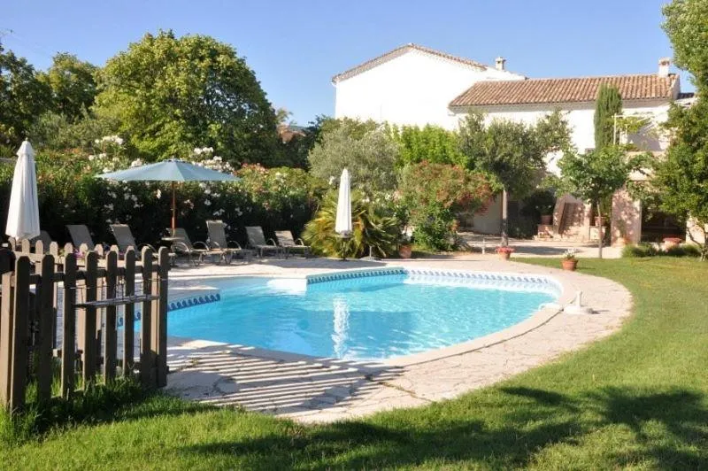 Garden in Logis Hôtel La Bastide des Monges