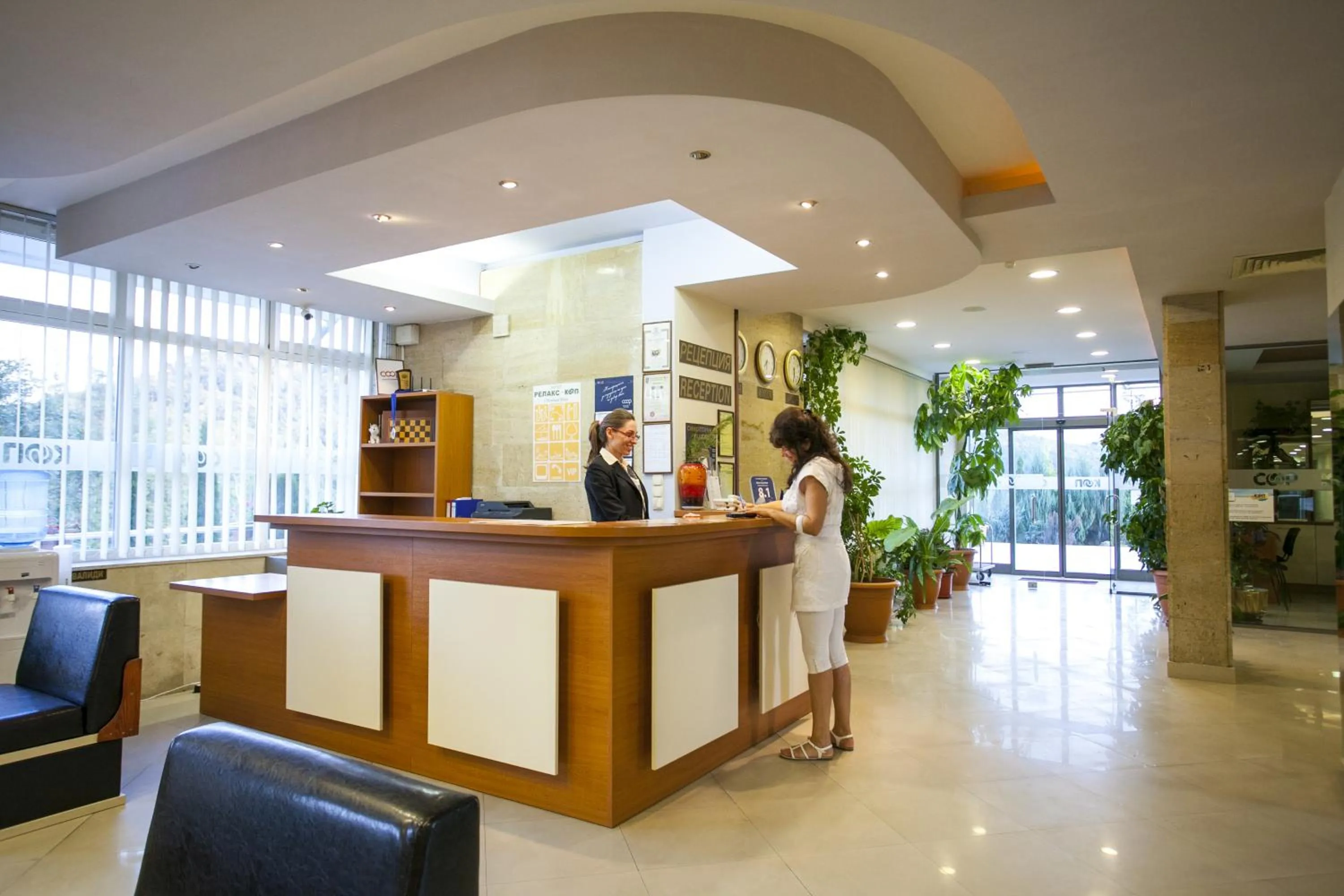 Lobby or reception in Relax Coop Hotel