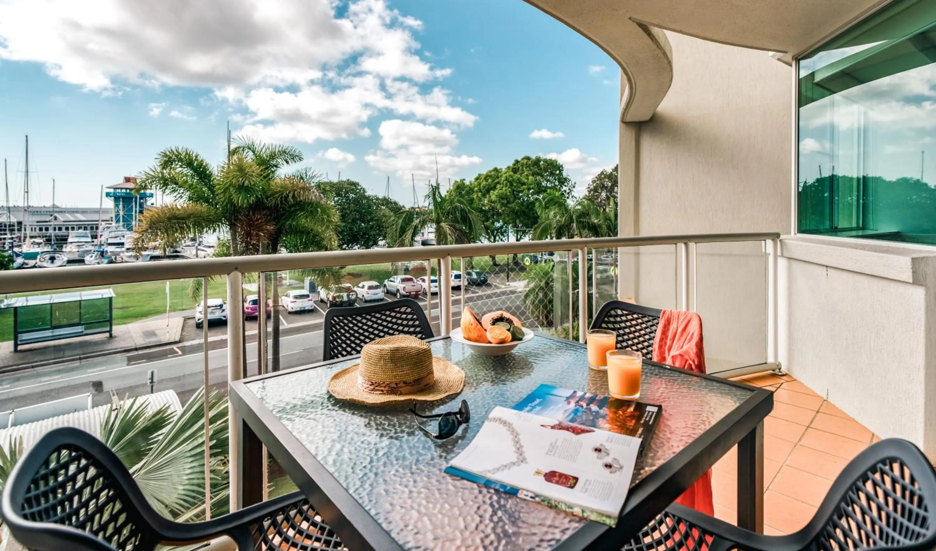 Patio in Sailport Mooloolaba Apartments