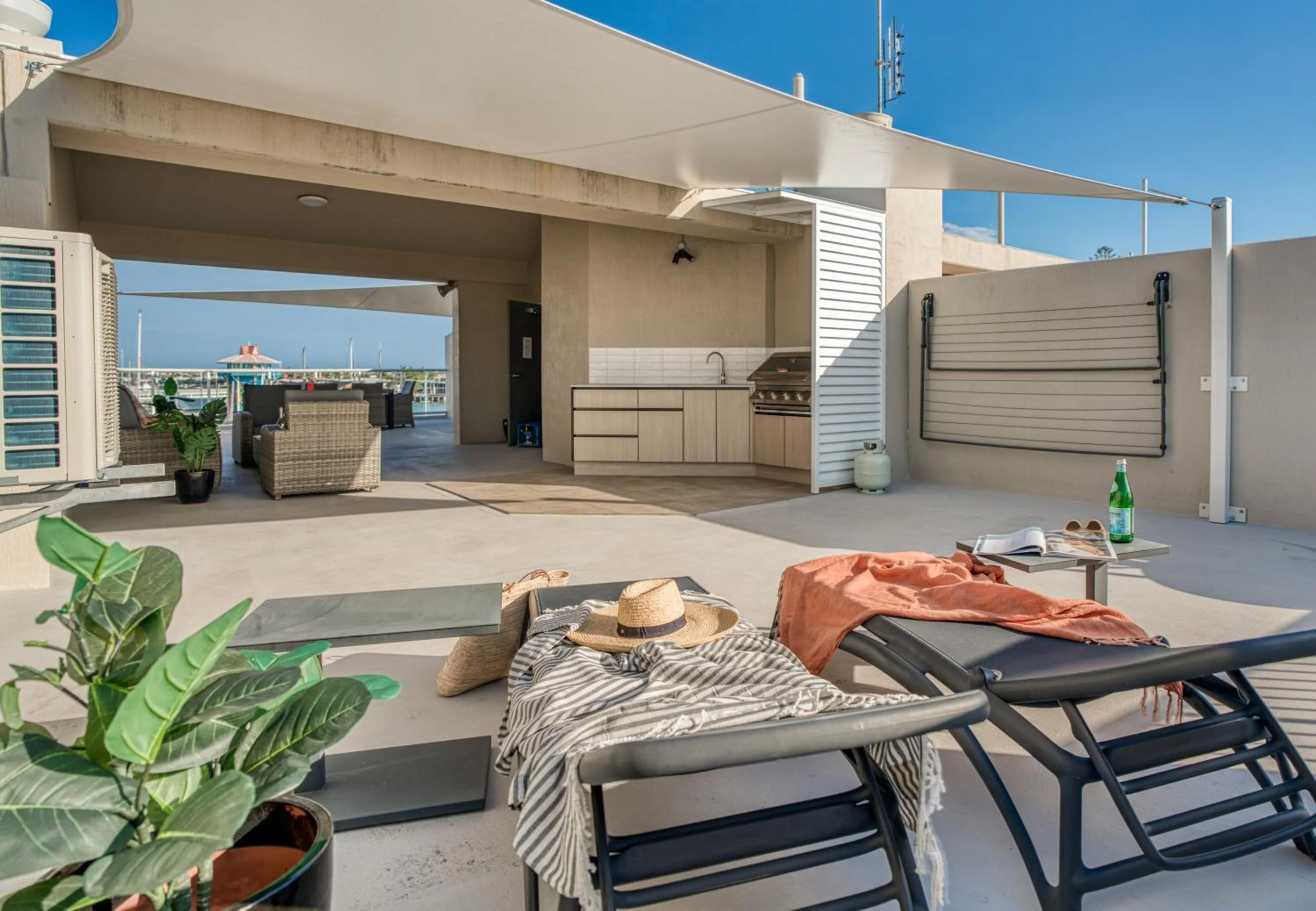 BBQ facilities in Sailport Mooloolaba Apartments