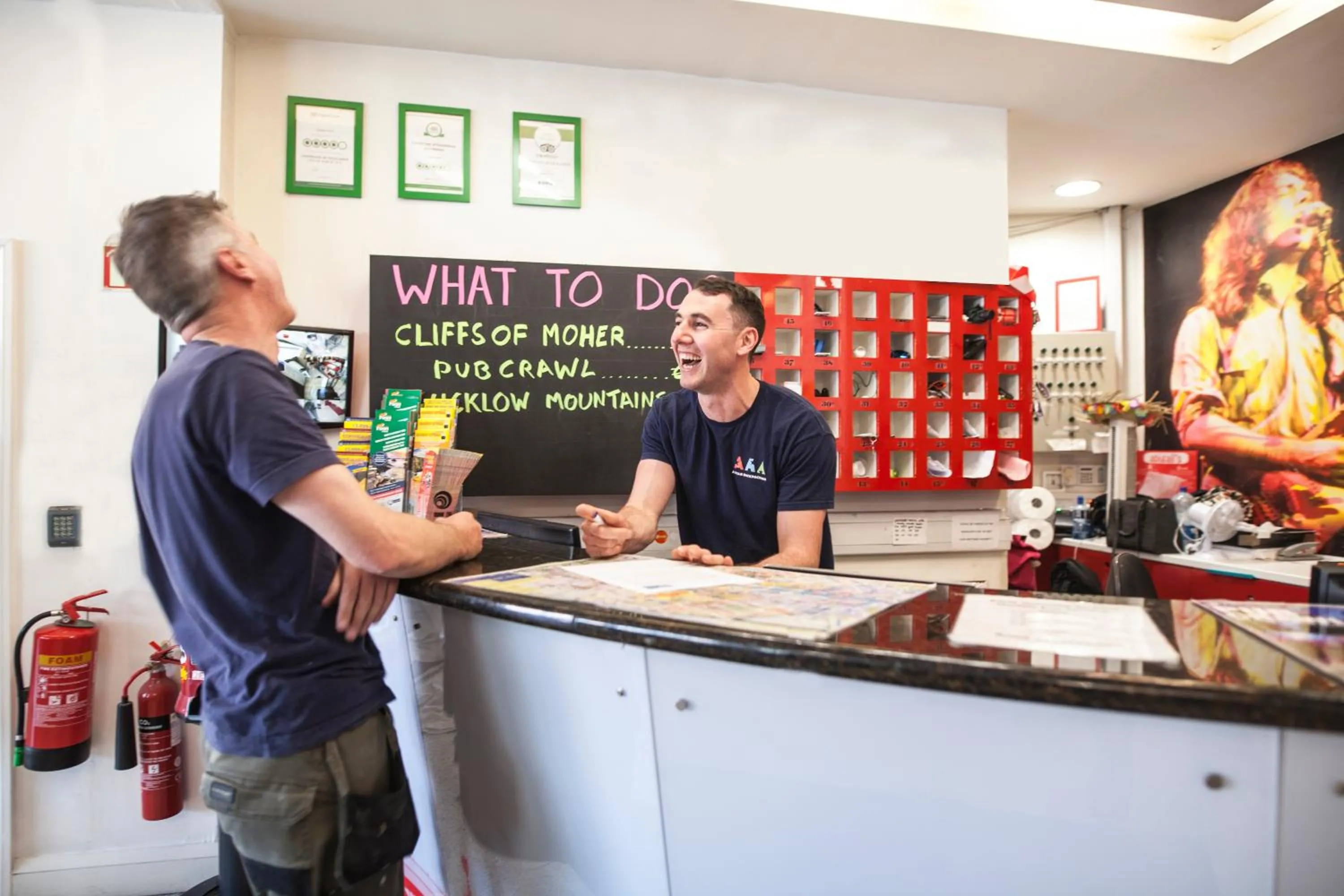 Lobby or reception in Abigail's Hostel