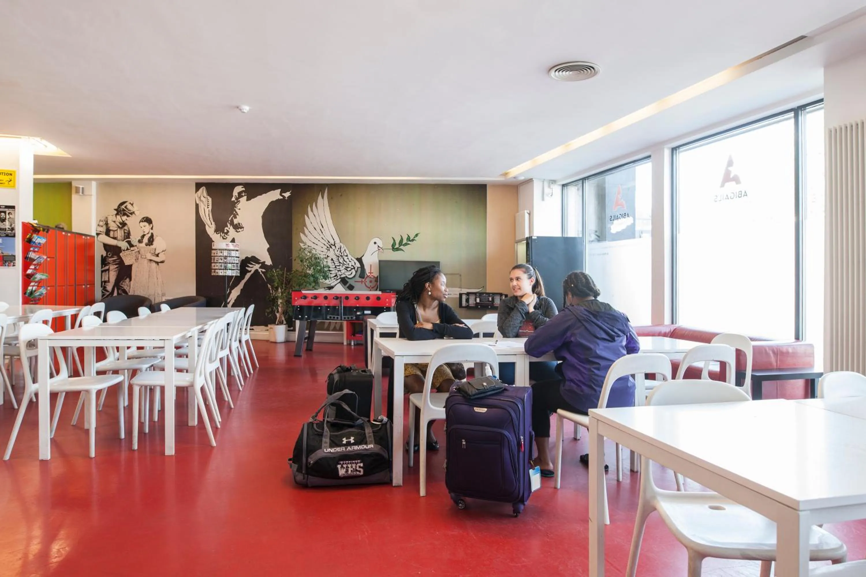 Seating area in Abigail's Hostel