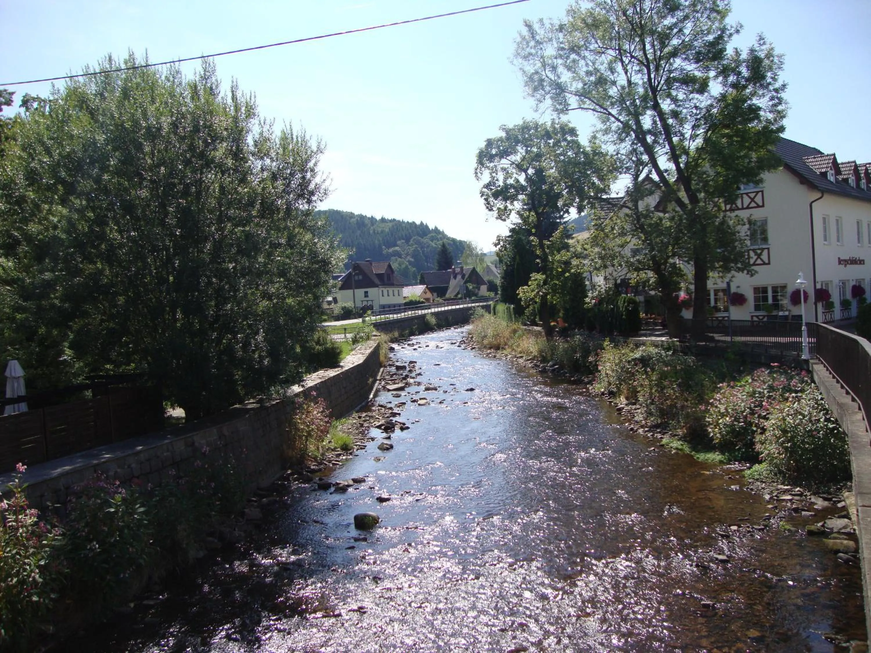 River view in Hotel Bergschlößchen