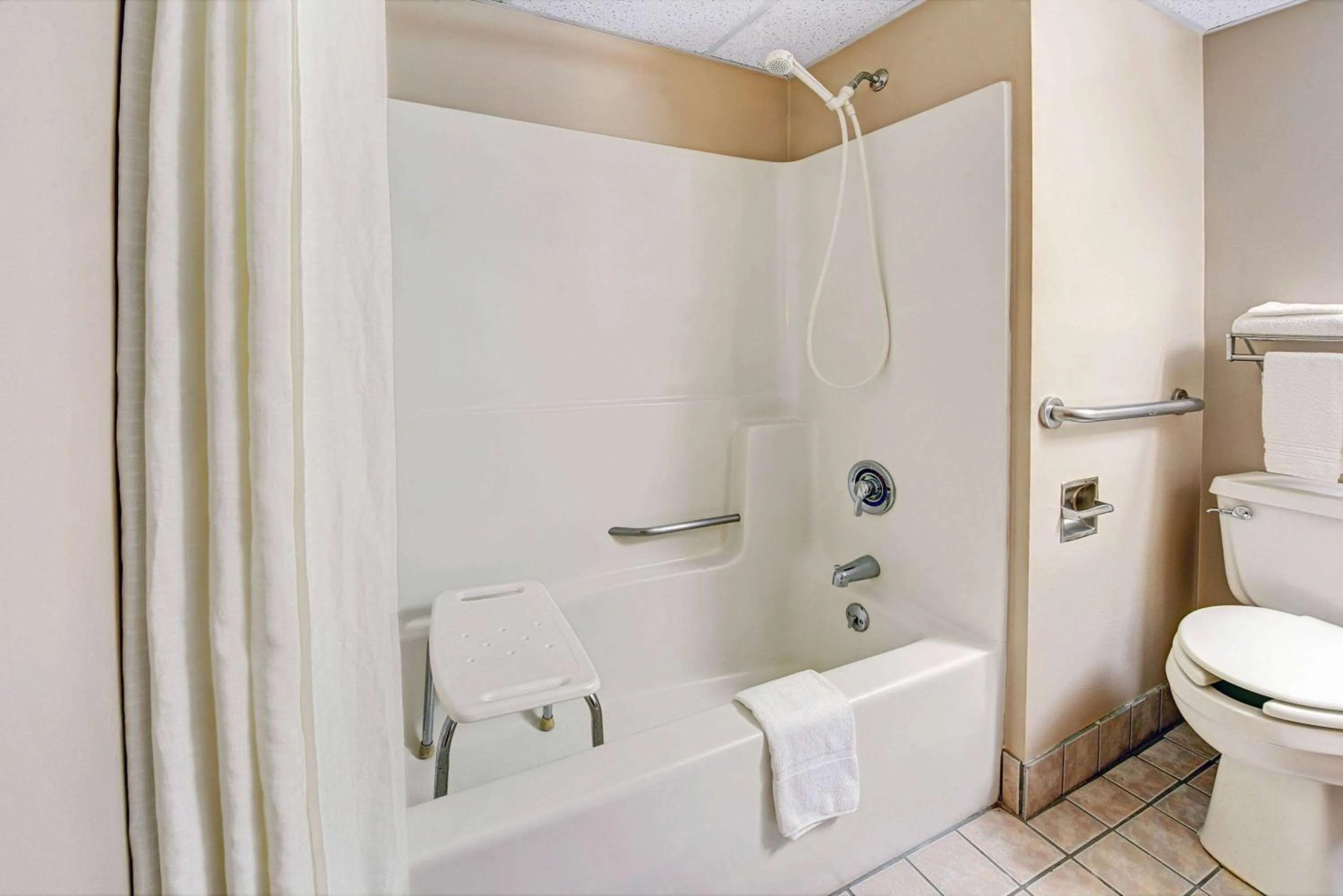 Bathroom in Super 8 by Wyndham Indianapolis Emerson