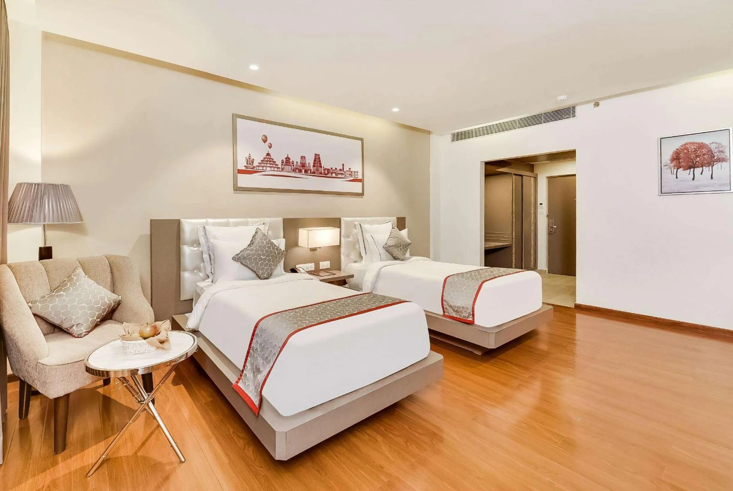 Photo of the whole room, Bed in Ramada by Wyndham Bengaluru Yelahanka