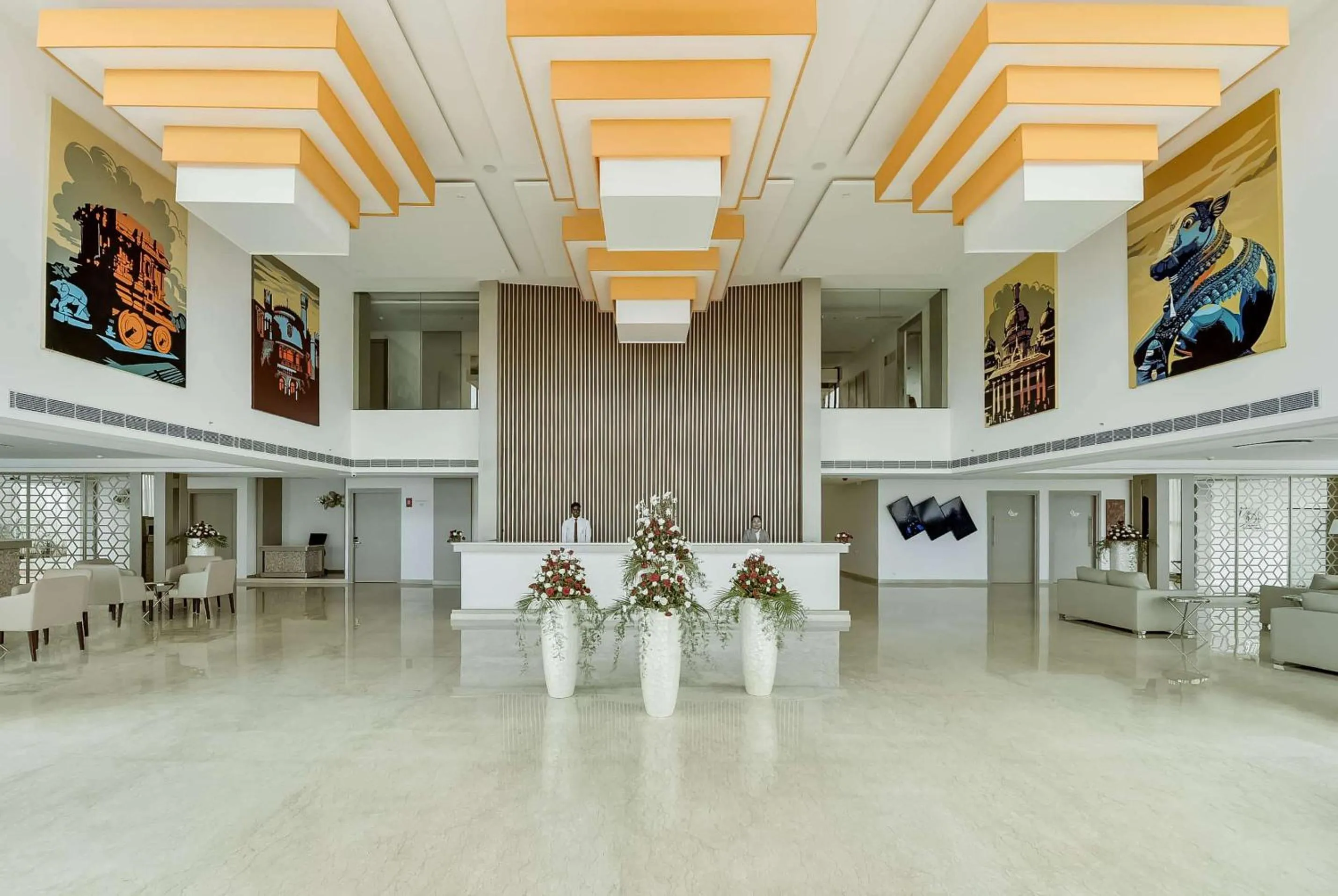 Lobby or reception in Ramada by Wyndham Bengaluru Yelahanka