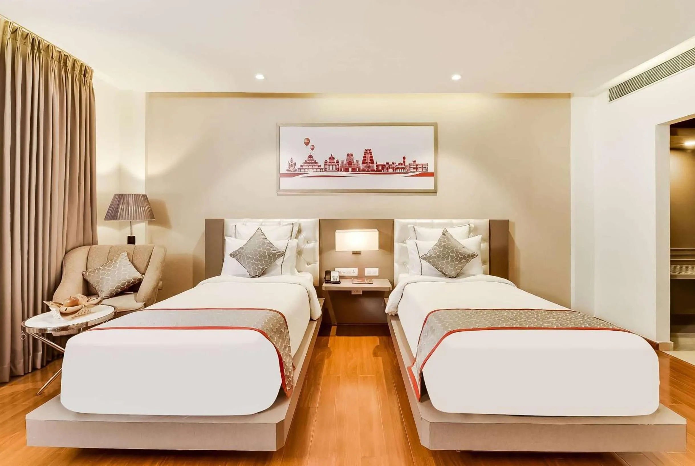 Photo of the whole room, Bed in Ramada by Wyndham Bengaluru Yelahanka