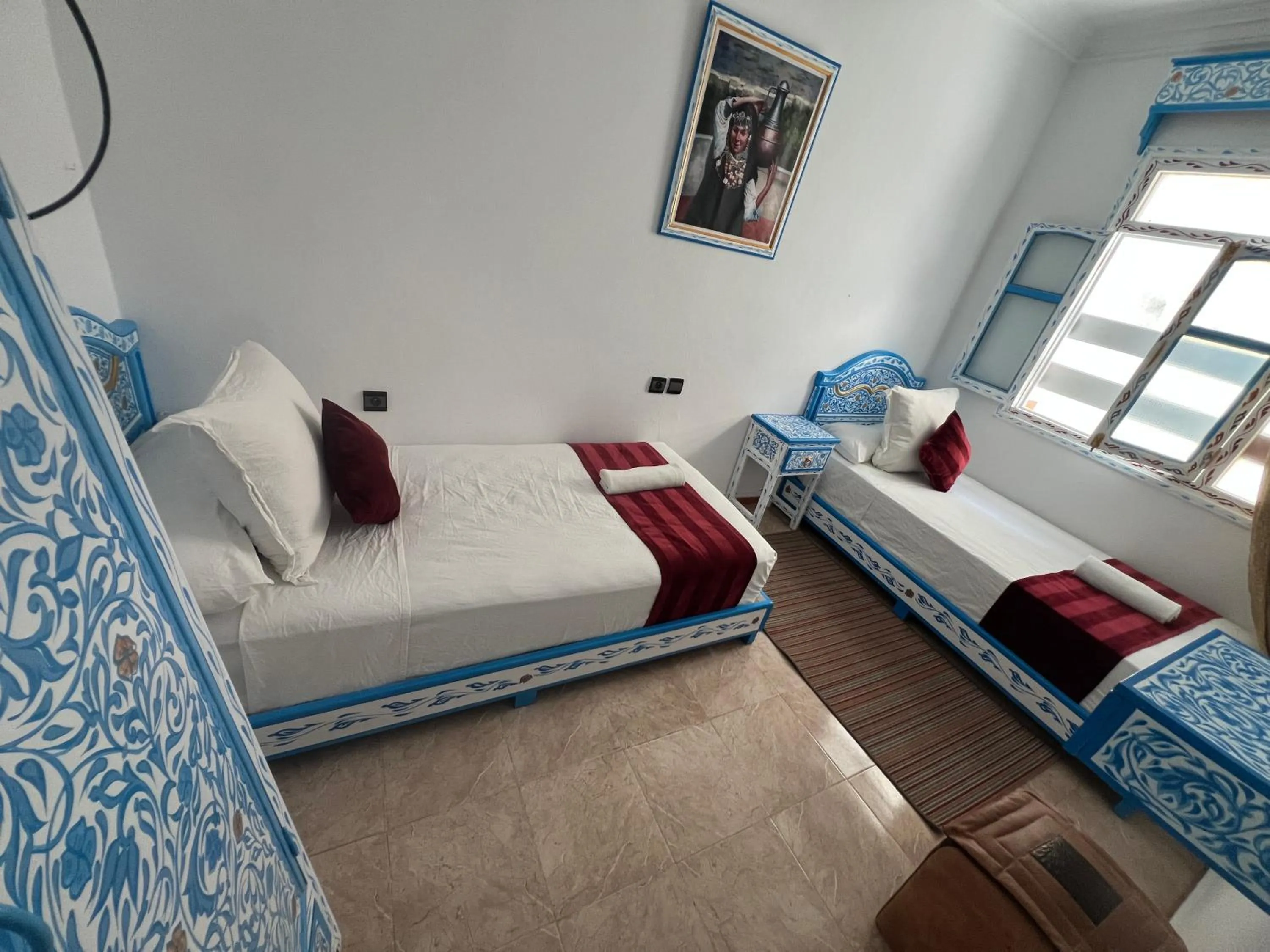 Bed in Hotel Casa Khaldi