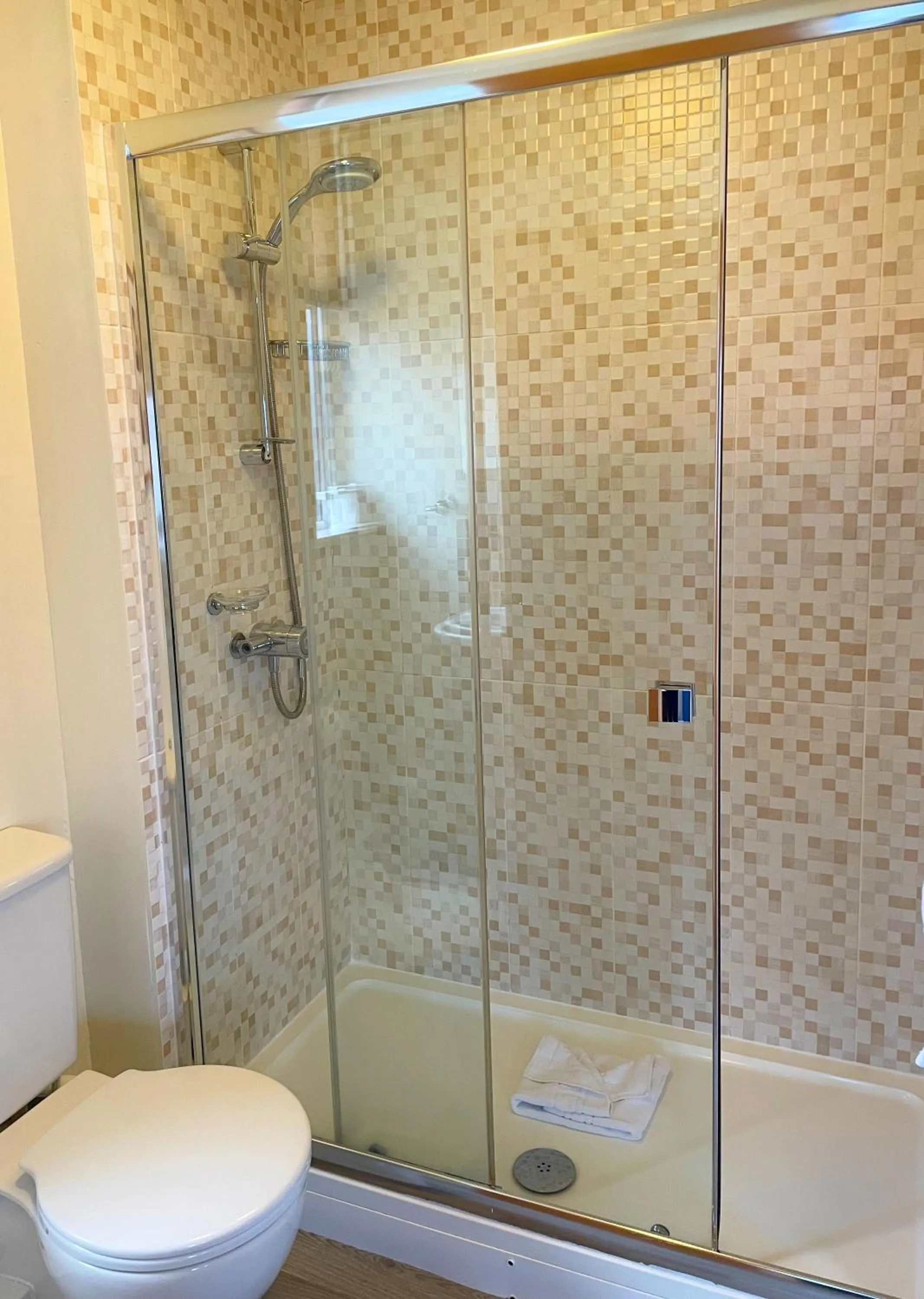 Shower in Caerwylan Hotel