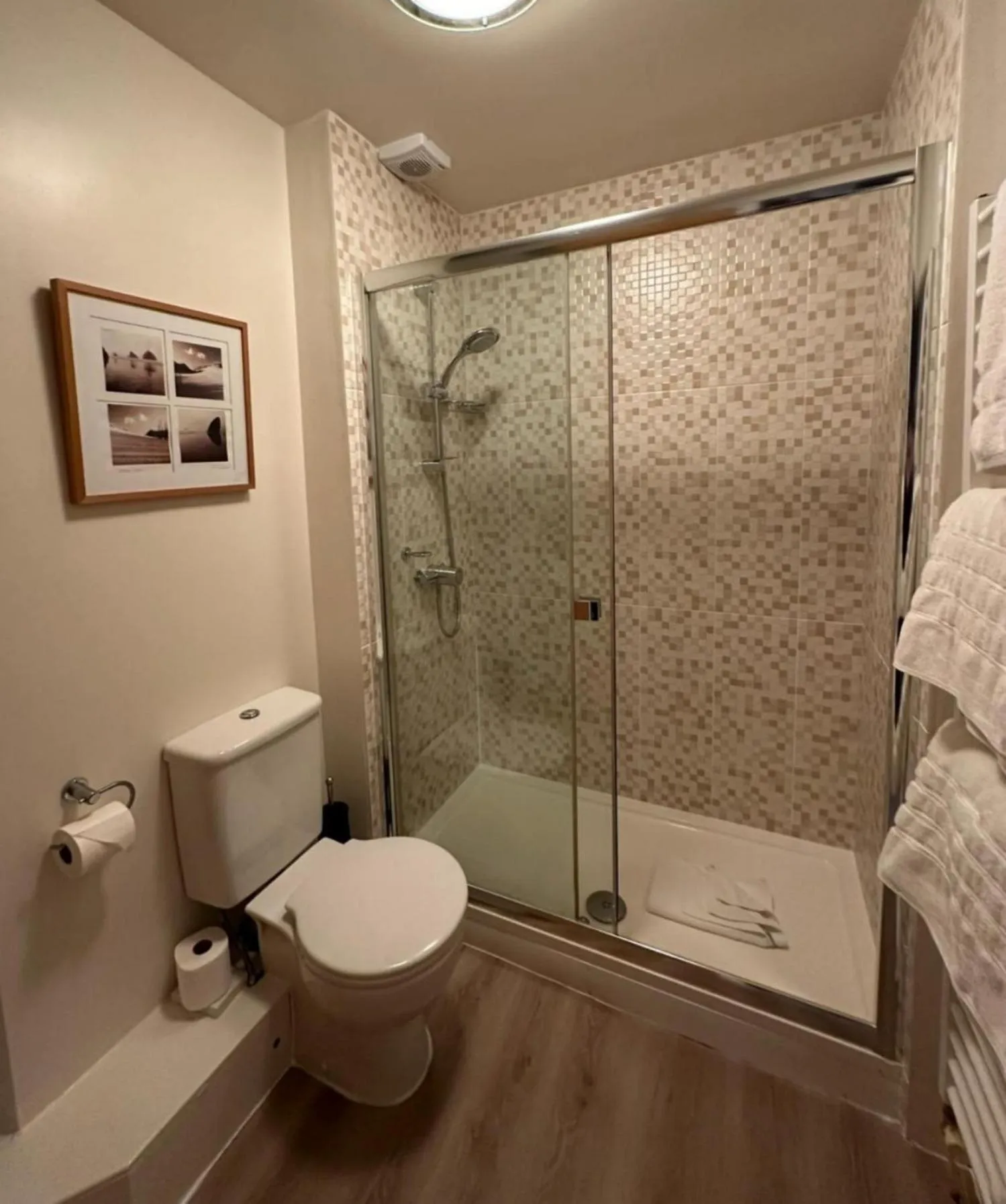 Shower in Caerwylan Hotel