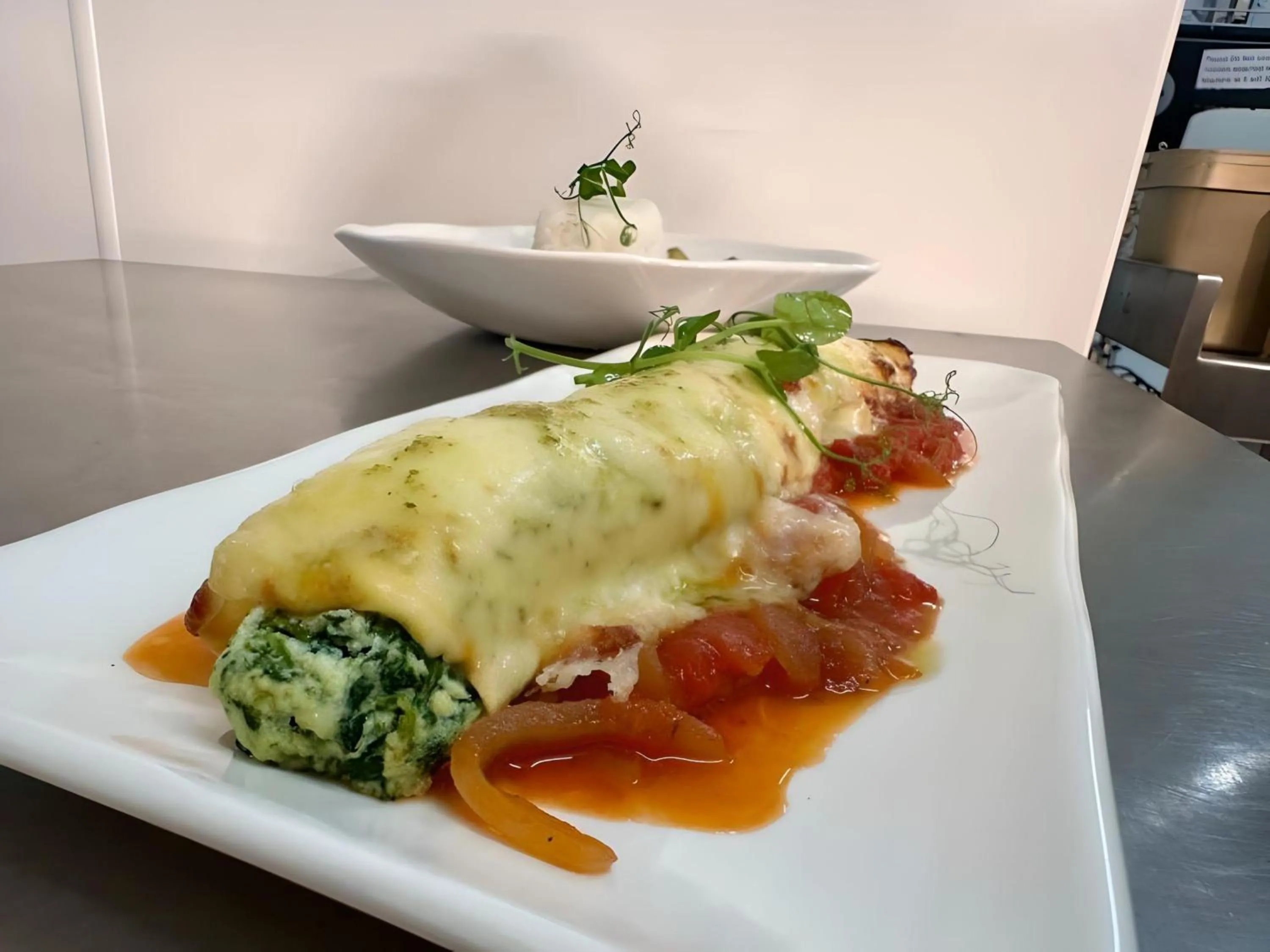 Food close-up in Caerwylan Hotel