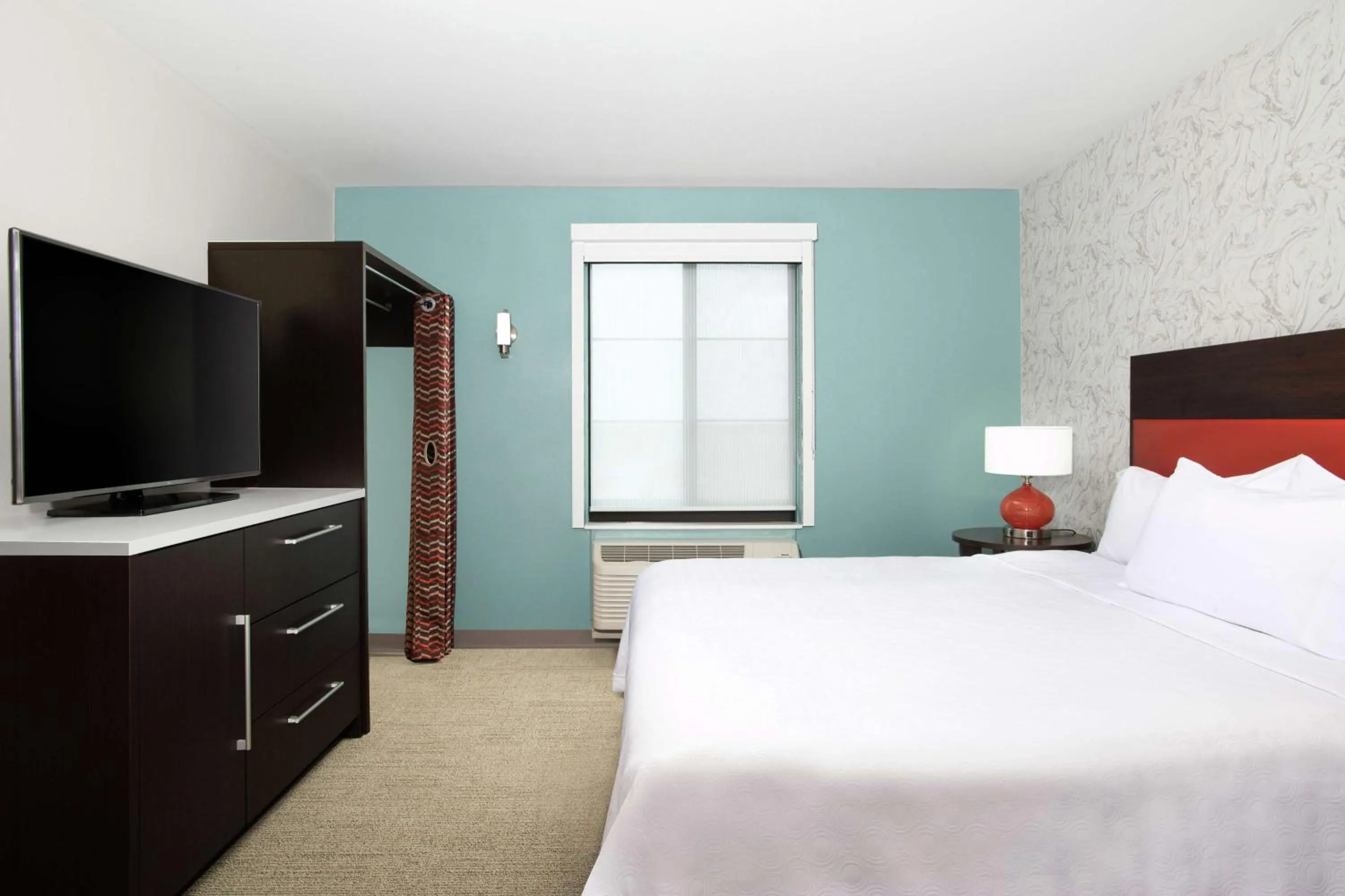 Bed in Home2 Suites by Hilton Long Island Brookhaven