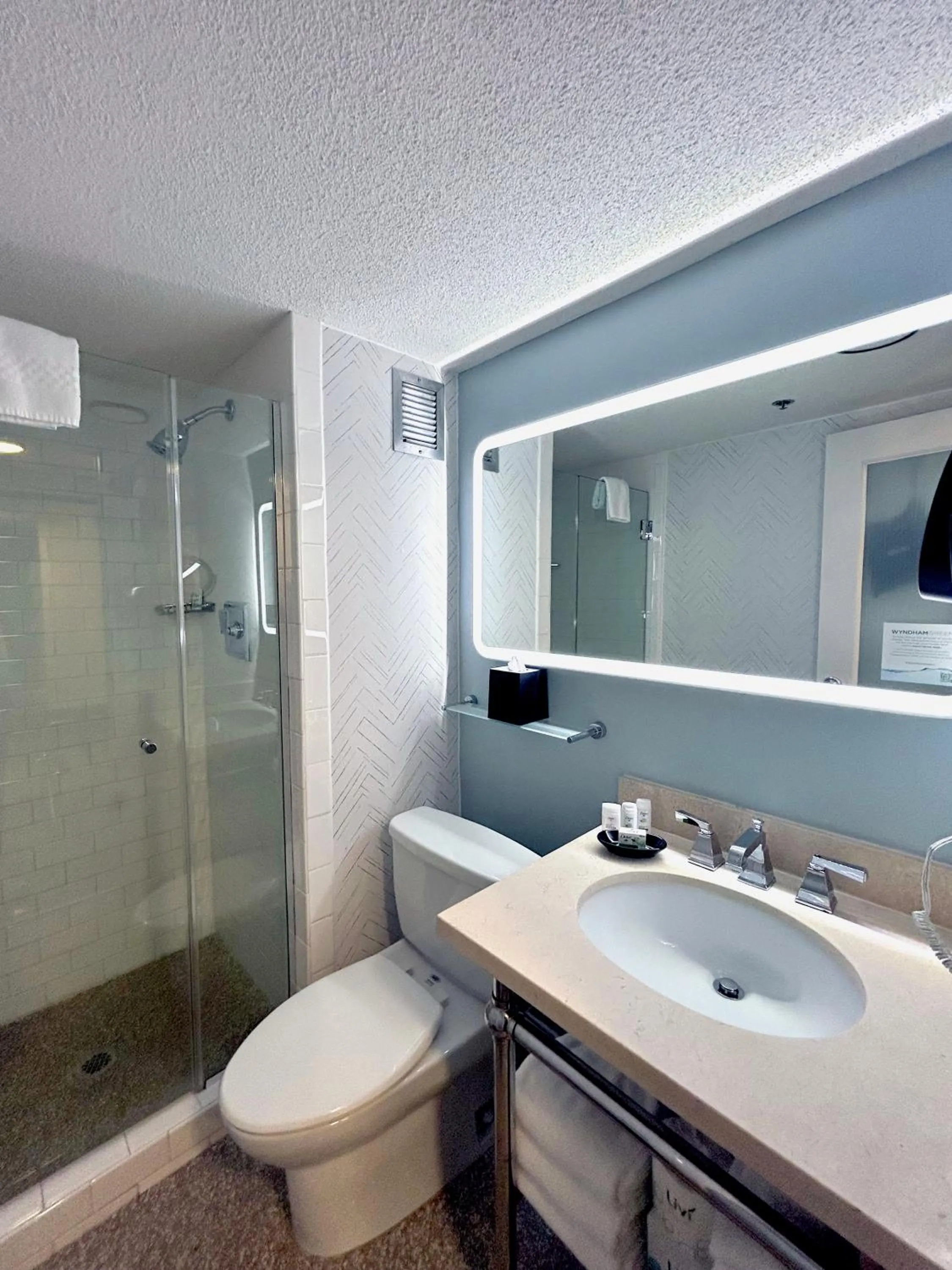 Bathroom in Fort Pontchartrain Detroit, a Wyndham Hotel